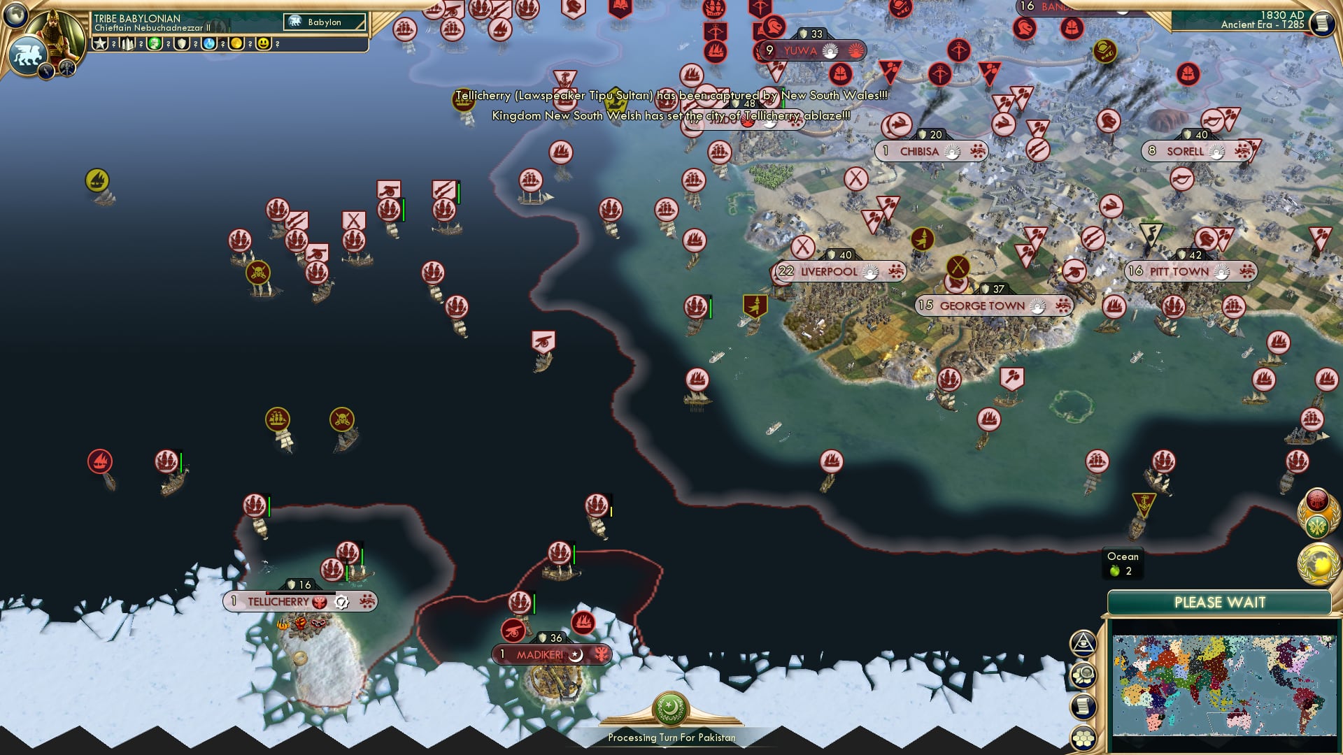 CBR In-Game Screenshot of By Land and Sea