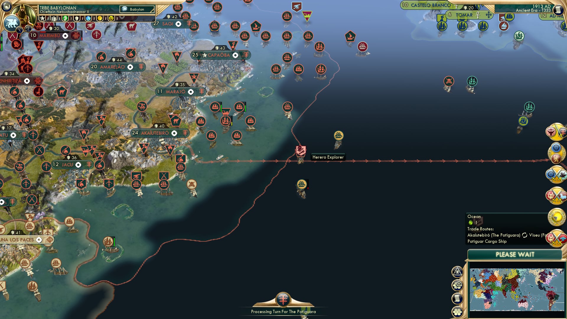 CBR In-Game Screenshot of Transatlantic Tiffs