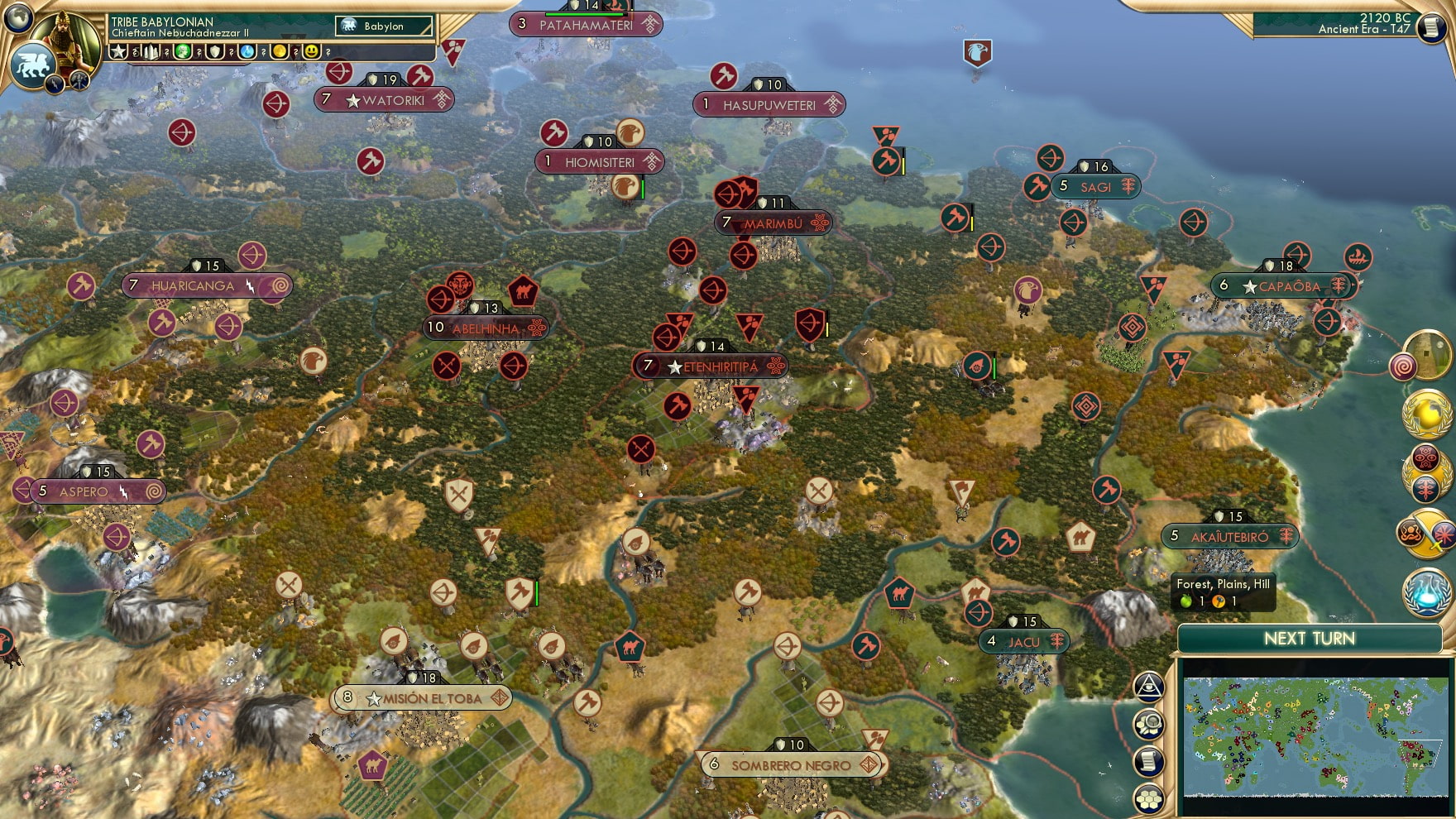 CBR In-Game Screenshot of How Are Eastern South America Getting On?