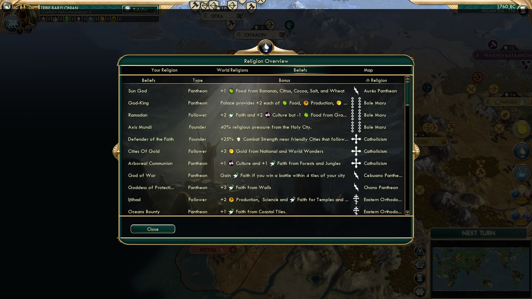 CBR In-Game Screenshot of Okay, What On Earth Is This Religion Icon?