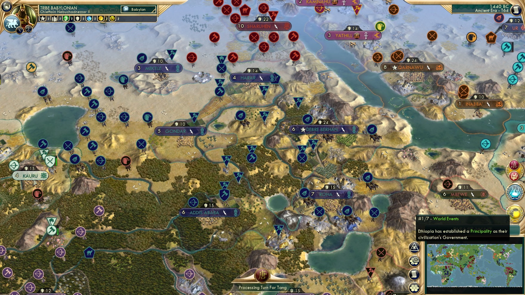 CBR In-Game Screenshot of Workers of Ethiopia, rise up