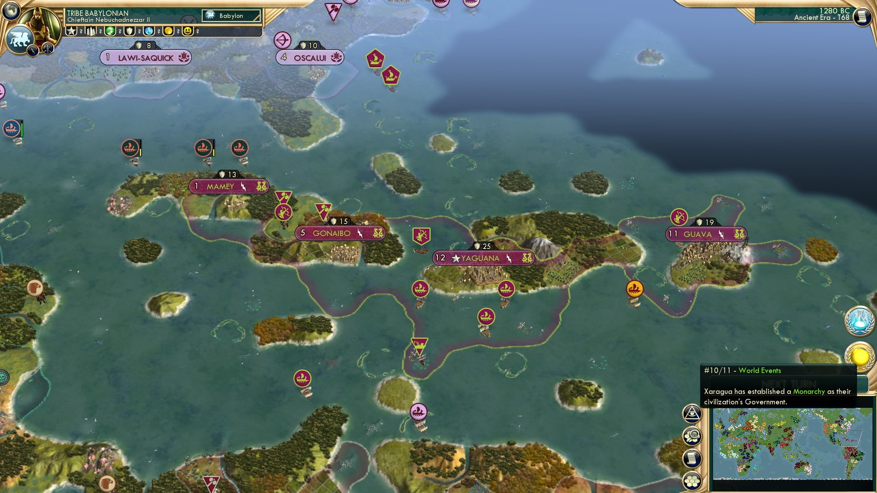 CBR In-Game Screenshot of Slide 49: In which the narrator talks about the Xaragua