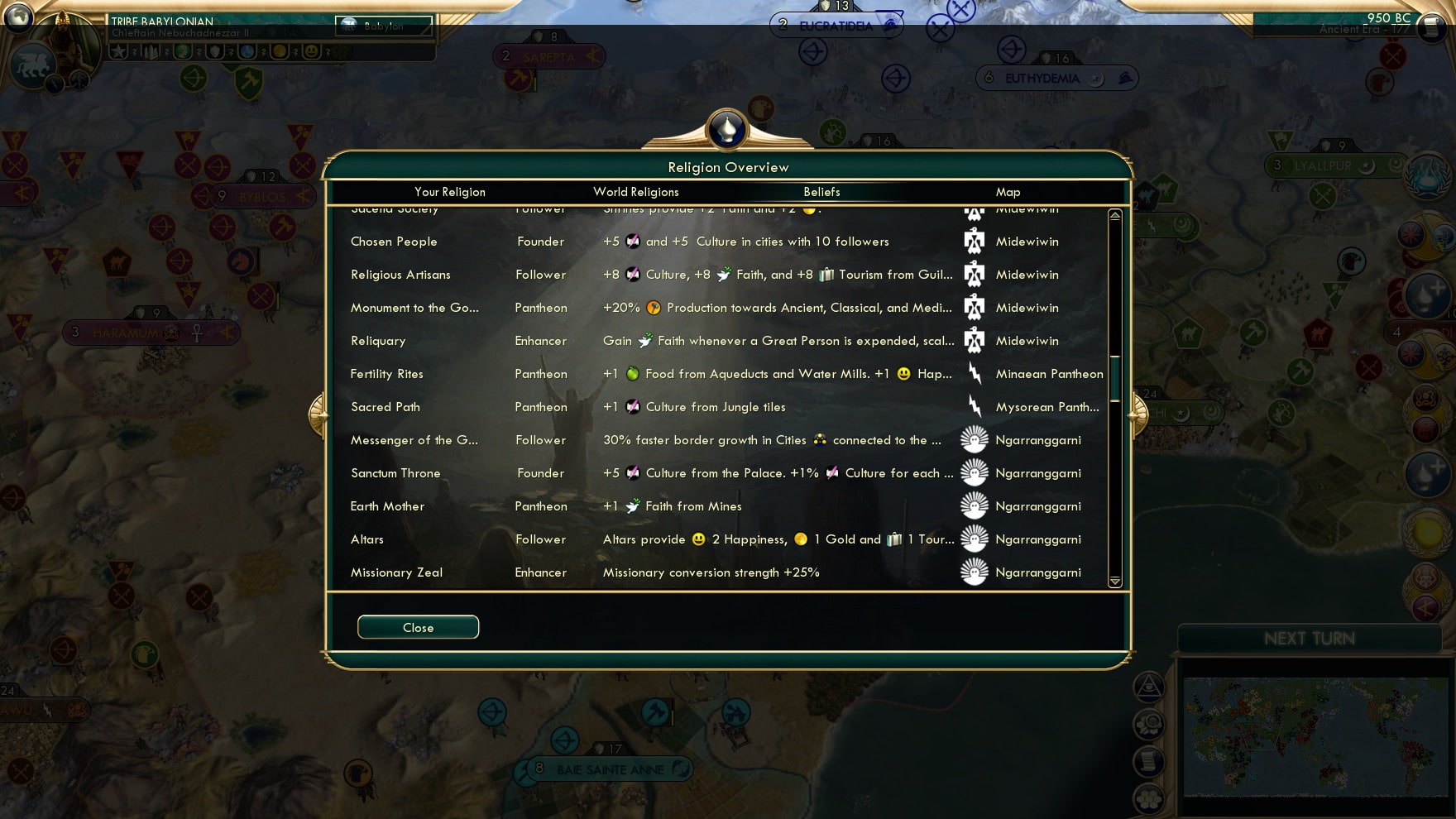 CBR In-Game Screenshot of Some Nice Beliefs