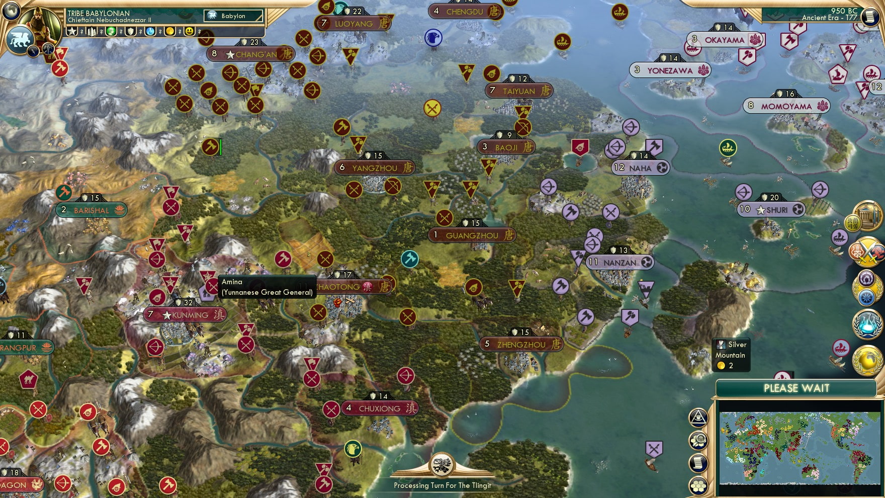 CBR In-Game Screenshot of General Across The World