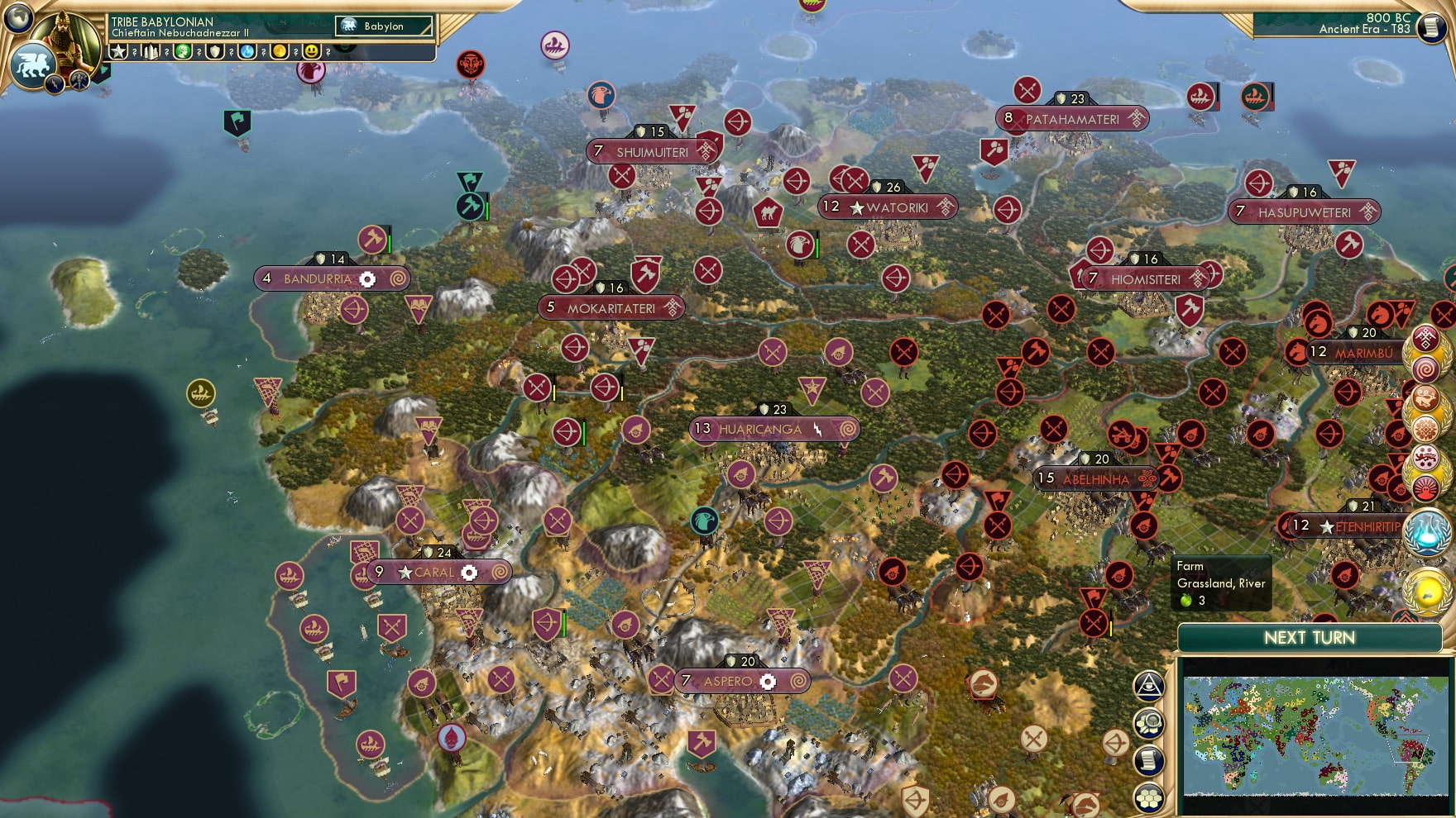 CBR In-Game Screenshot of Caral Linear Failure