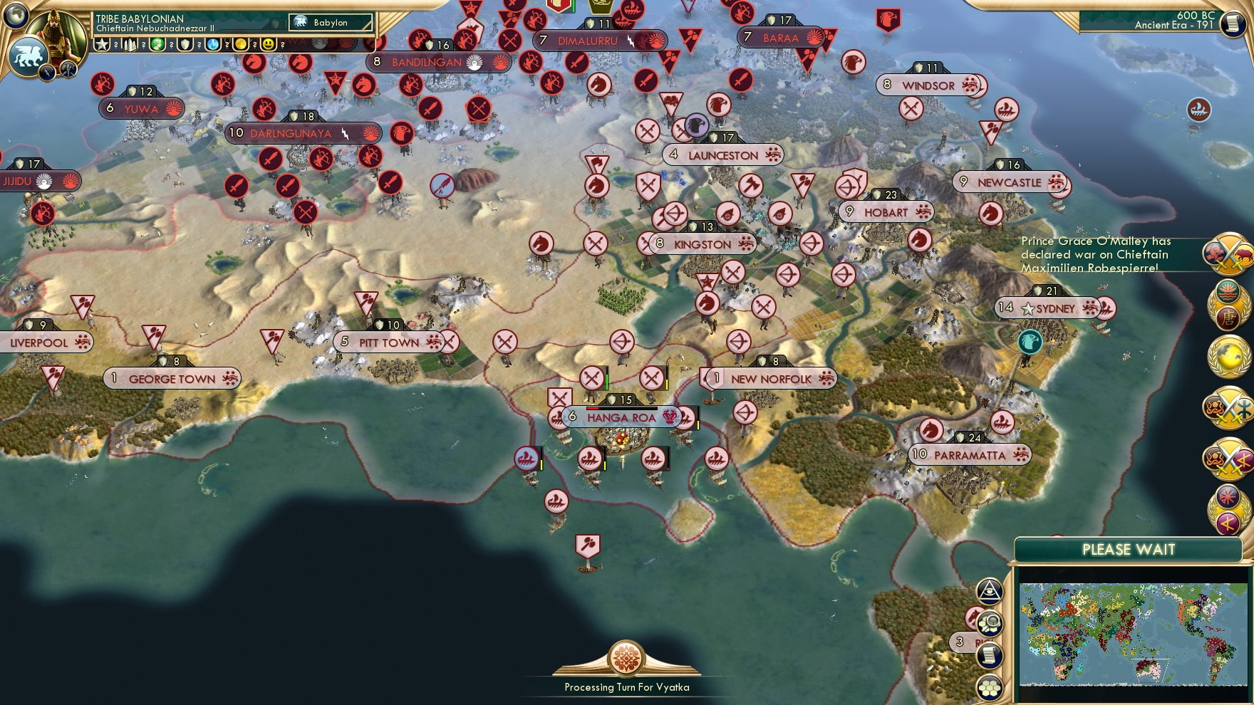 CBR In-Game Screenshot of Hanga for dear life