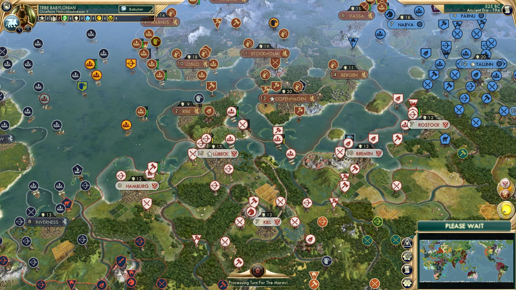 CBR In-Game Screenshot of Time to take Stockholm of our forces and Rostock them if needed.