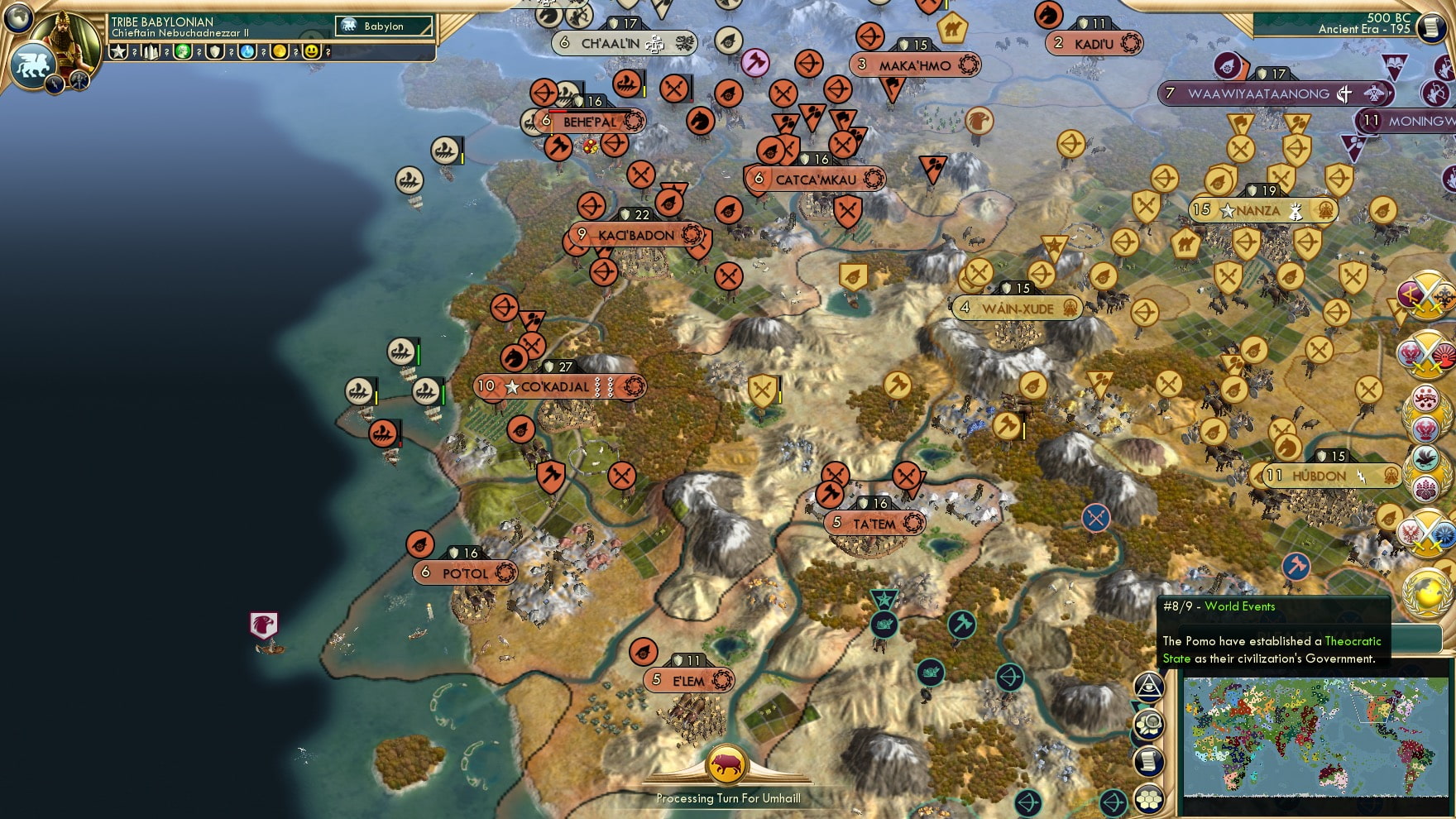 CBR In-Game Screenshot of Wouldn’t a Theocratic State with a God-King just be a Kingdom?