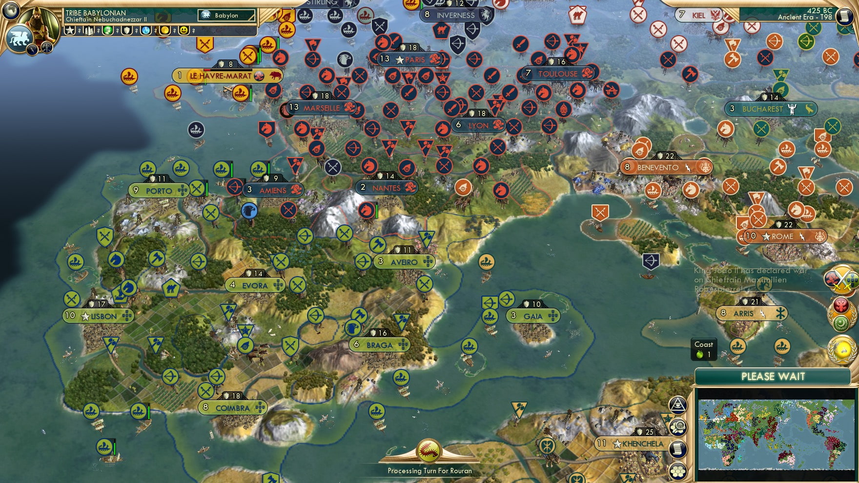 CBR In-Game Screenshot of The not so lazy Portugal