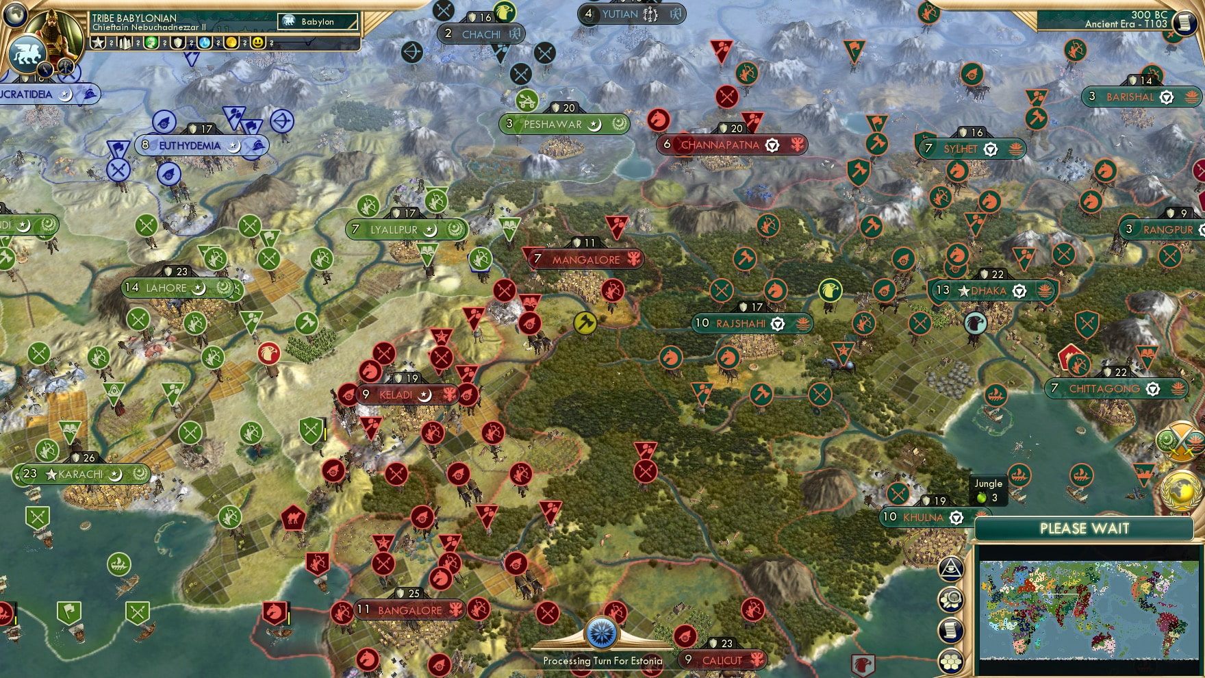 CBR In-Game Screenshot of A divided subcontinent