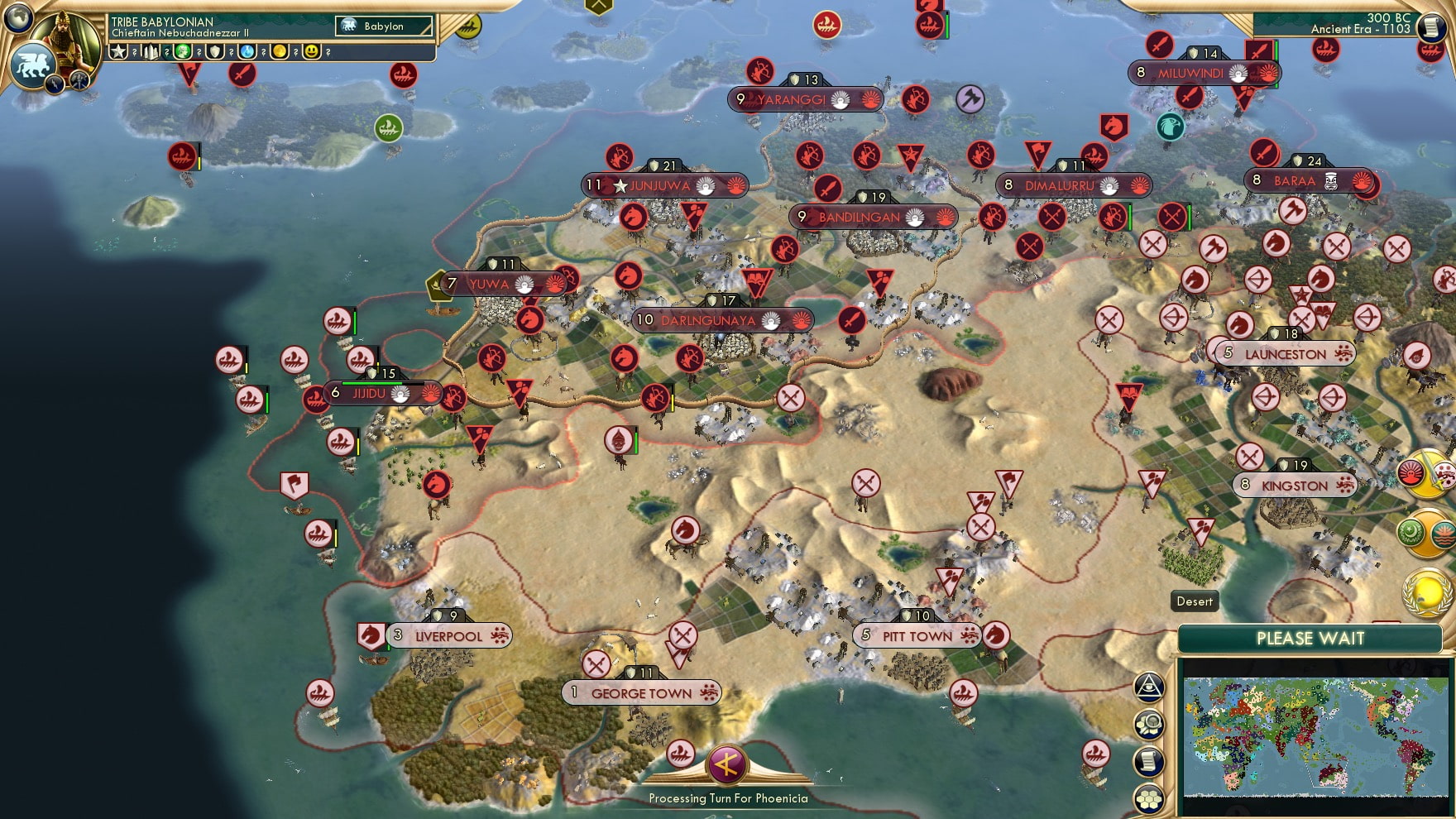 CBR In-Game Screenshot of The Second Down-Under War