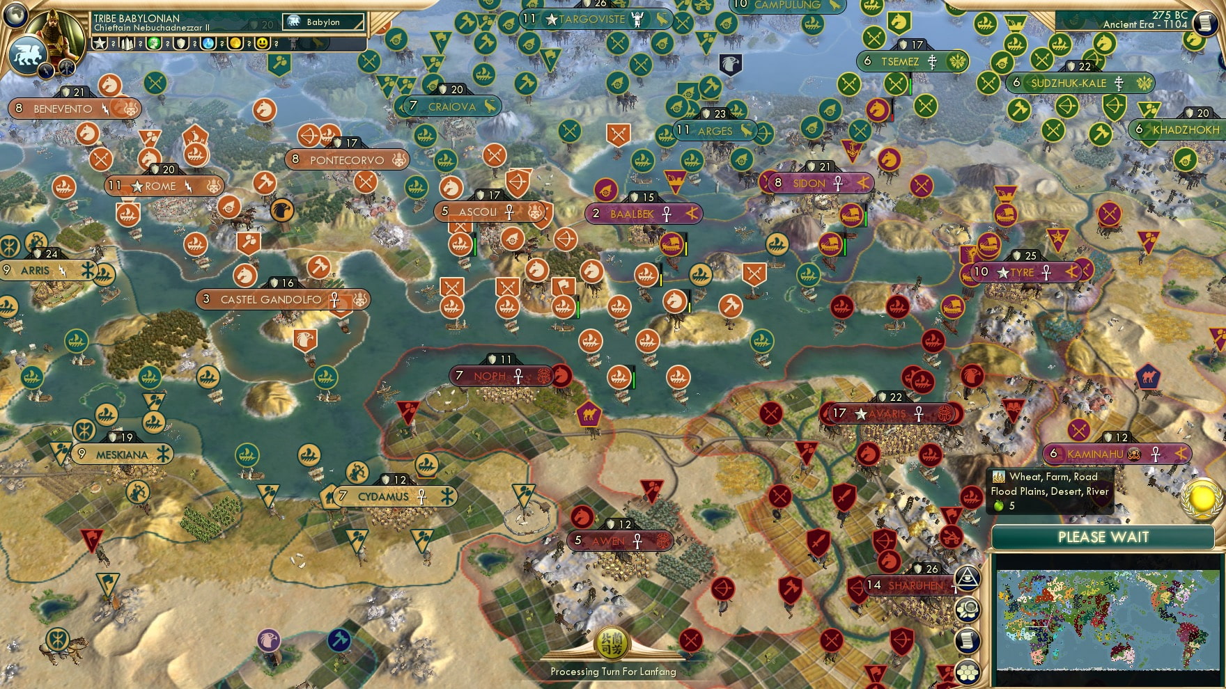 CBR In-Game Screenshot of The P-P War