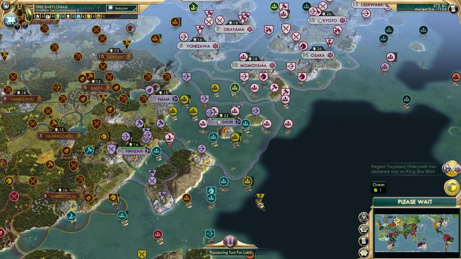 CBR In-Game Screenshot of The War of the Quadruple Coalition