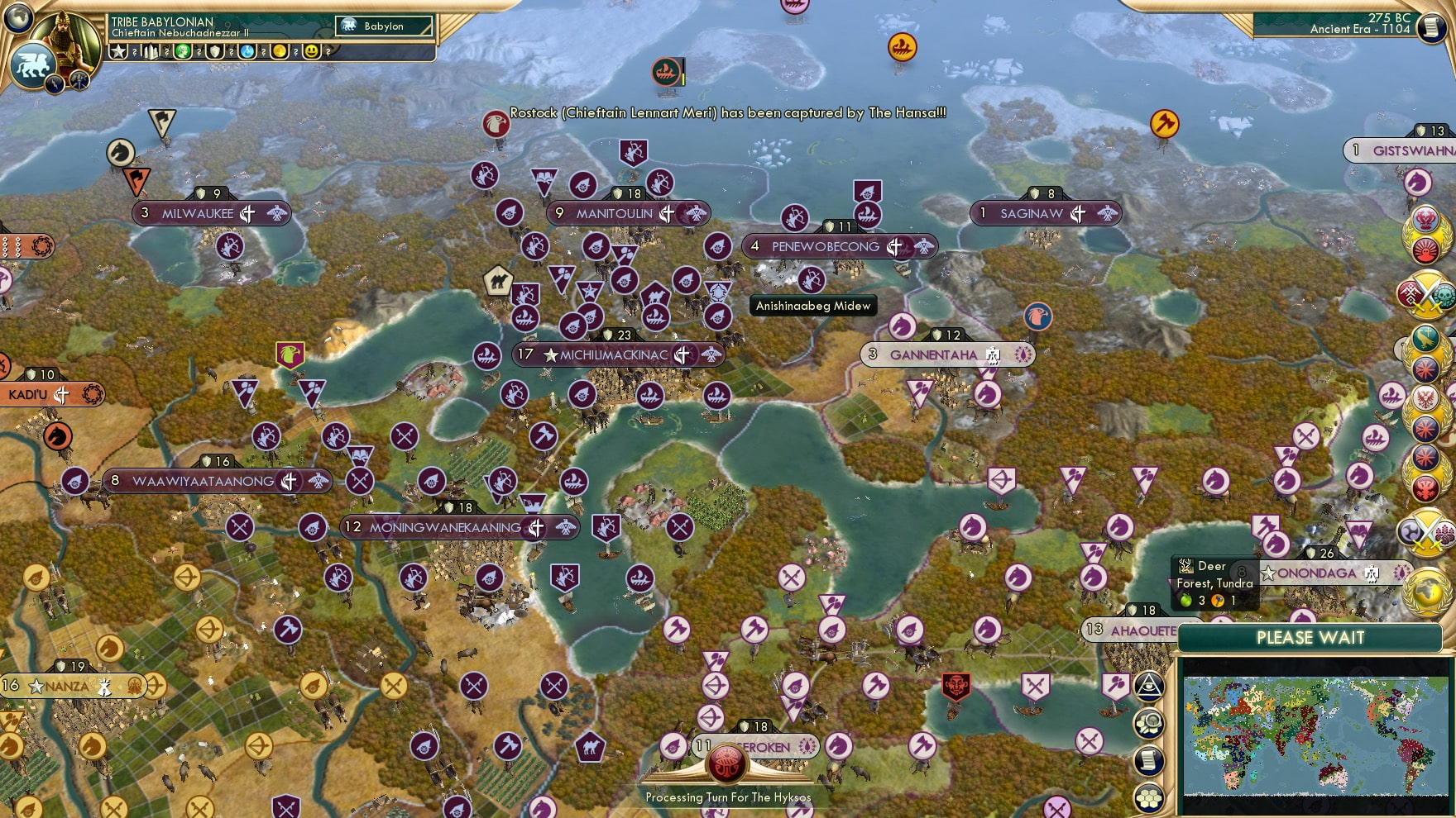 CBR In-Game Screenshot of Anishinaabe doing Anishinaabe things