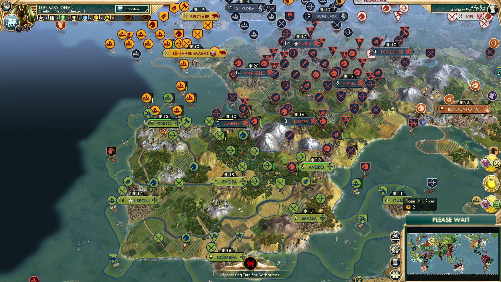 CBR In-Game Screenshot of Back and forth