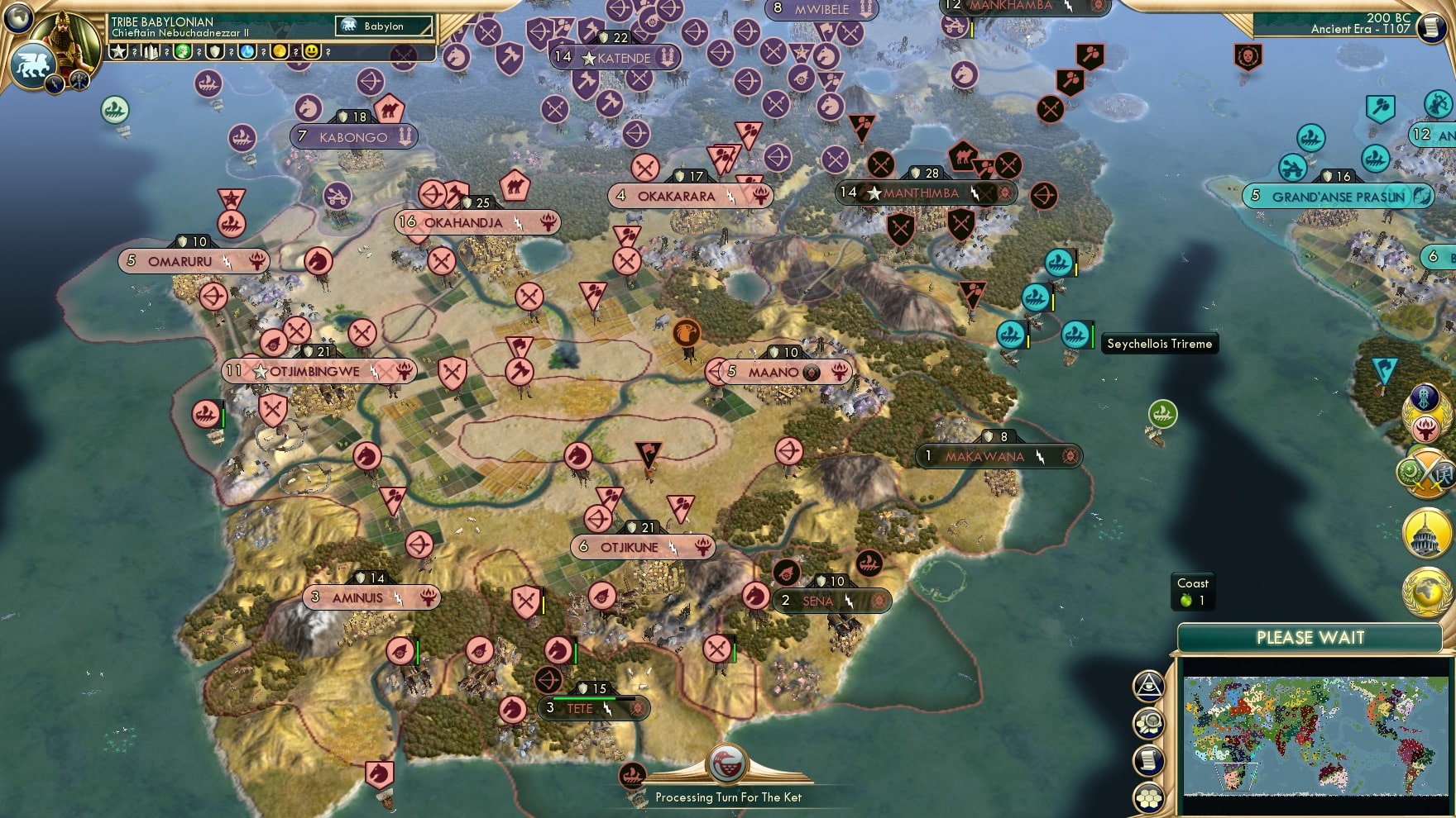 CBR In-Game Screenshot of The Southern Front of the Maravi coalition