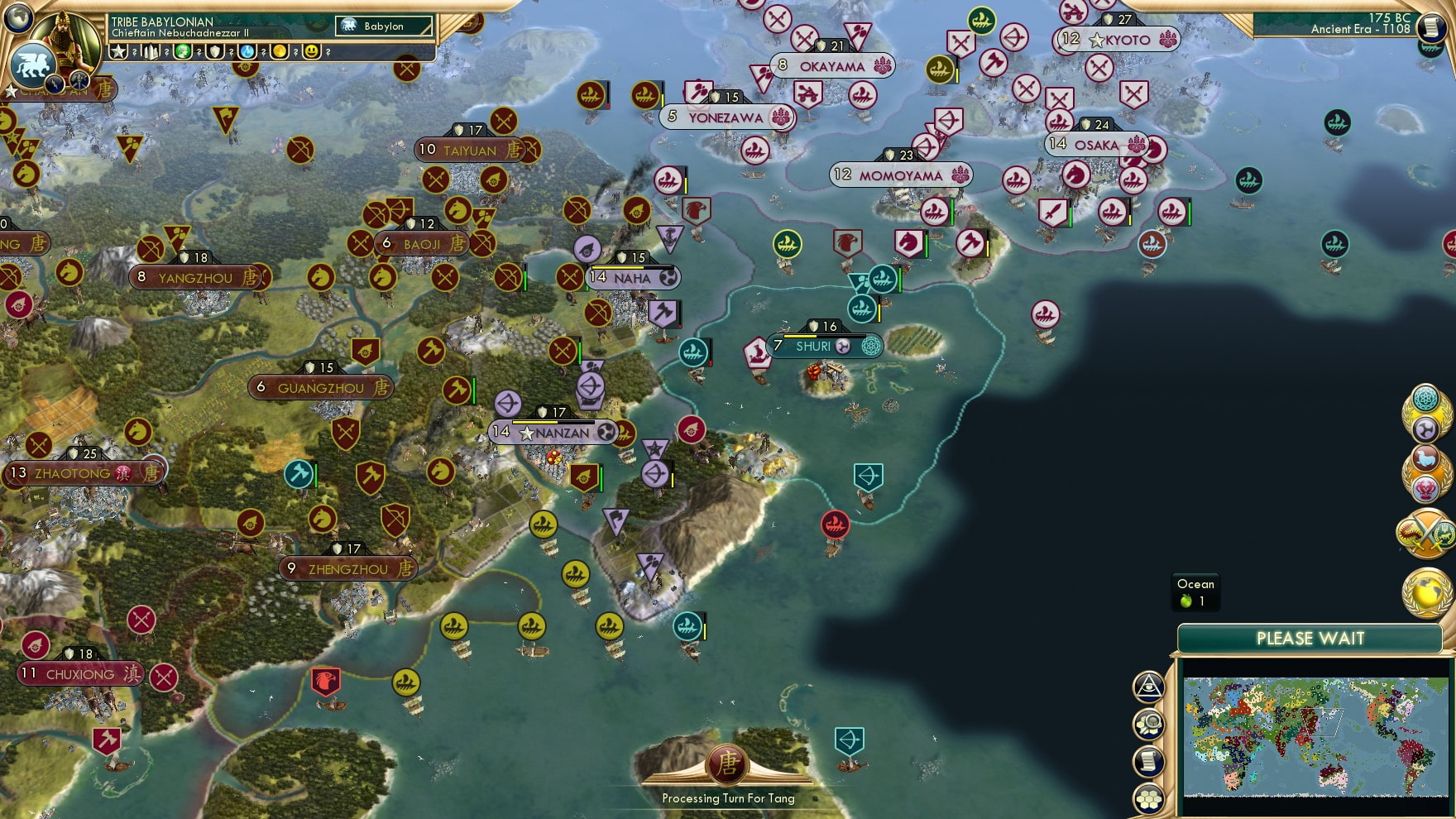 CBR In-Game Screenshot of Ryukyu’s final two cities