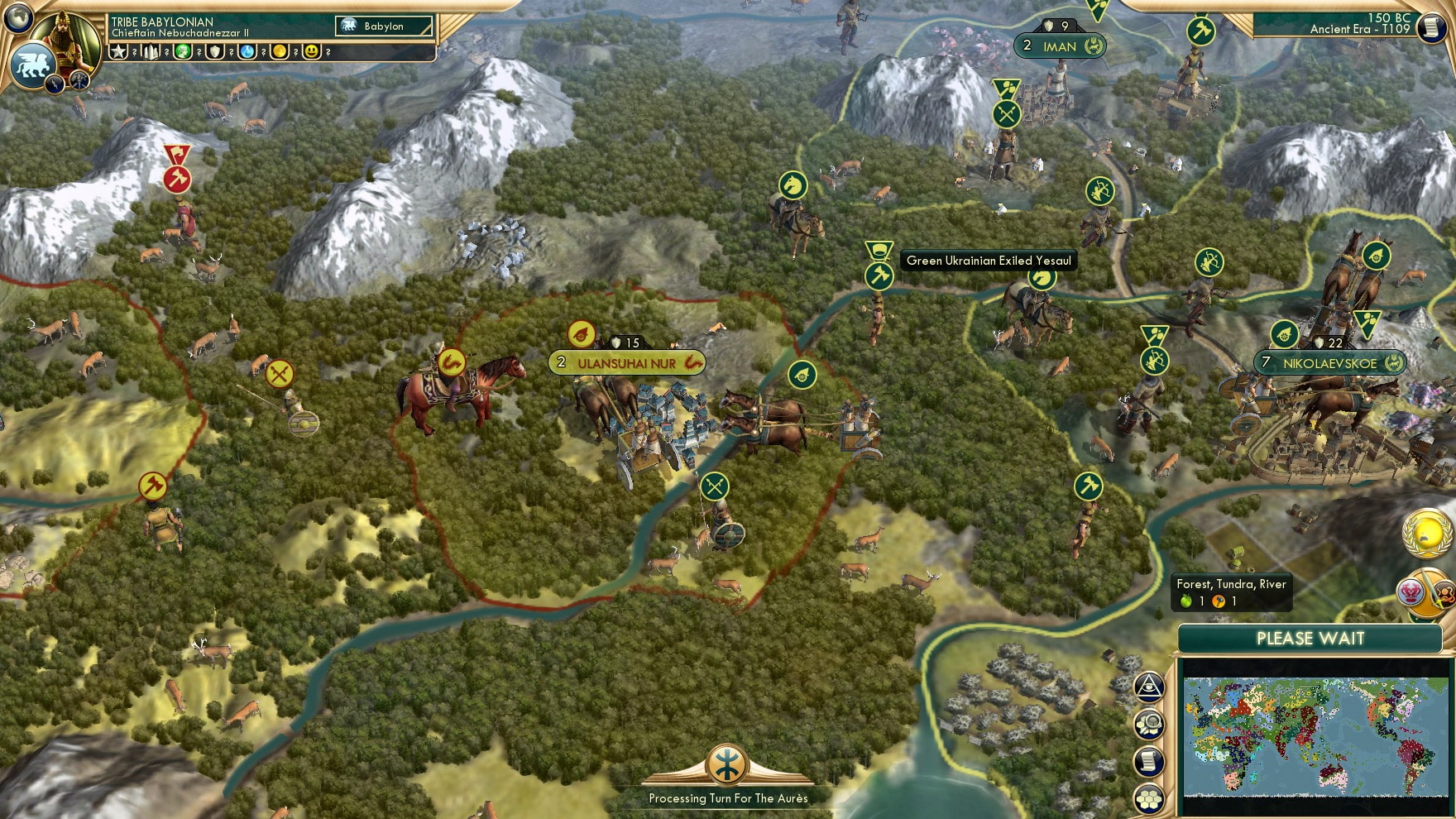 CBR In-Game Screenshot of Grukrainian-Rouran War