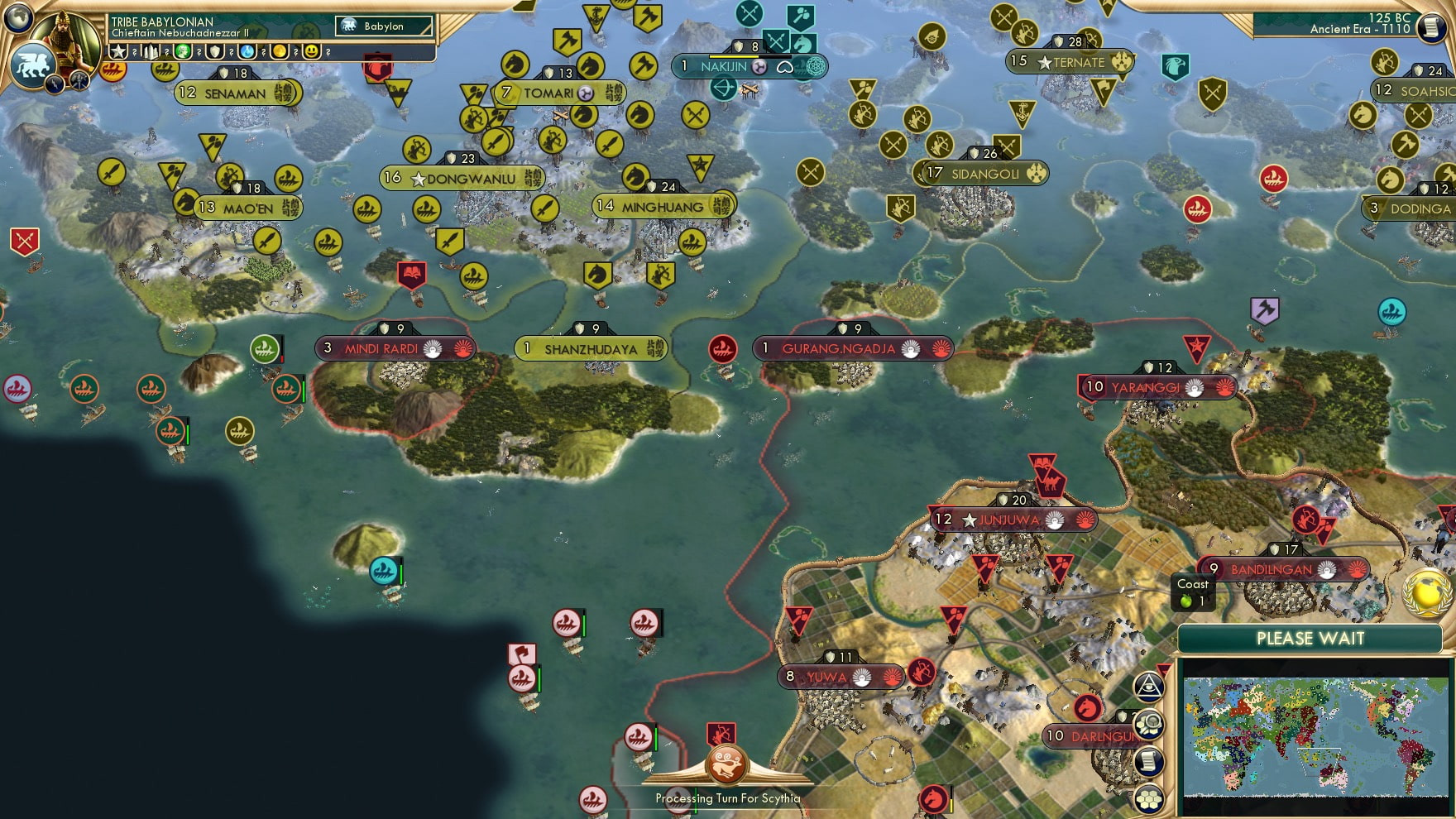 CBR In-Game Screenshot of Indonesian settles and battles
