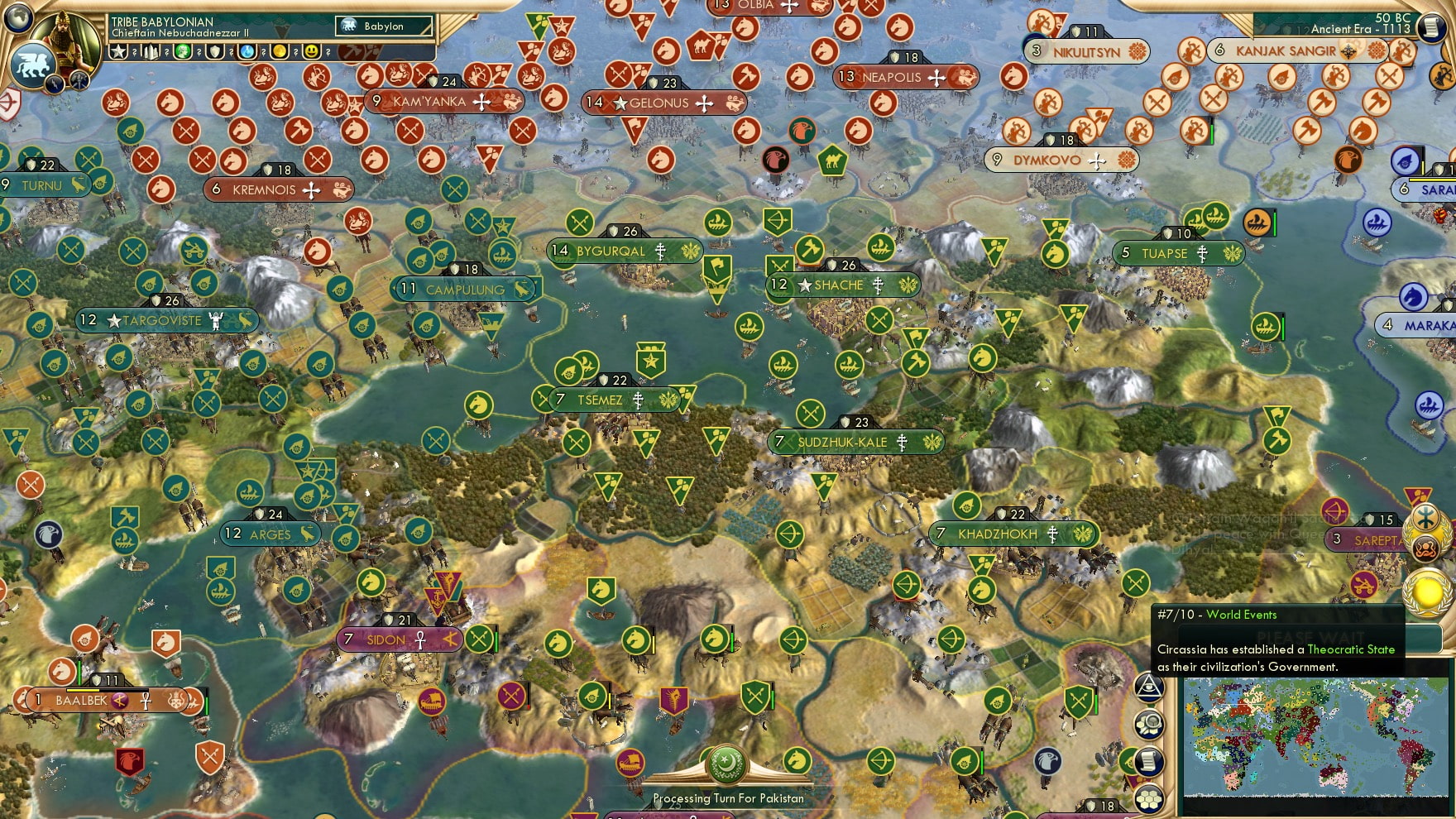 CBR In-Game Screenshot of Building up the alpine giant.