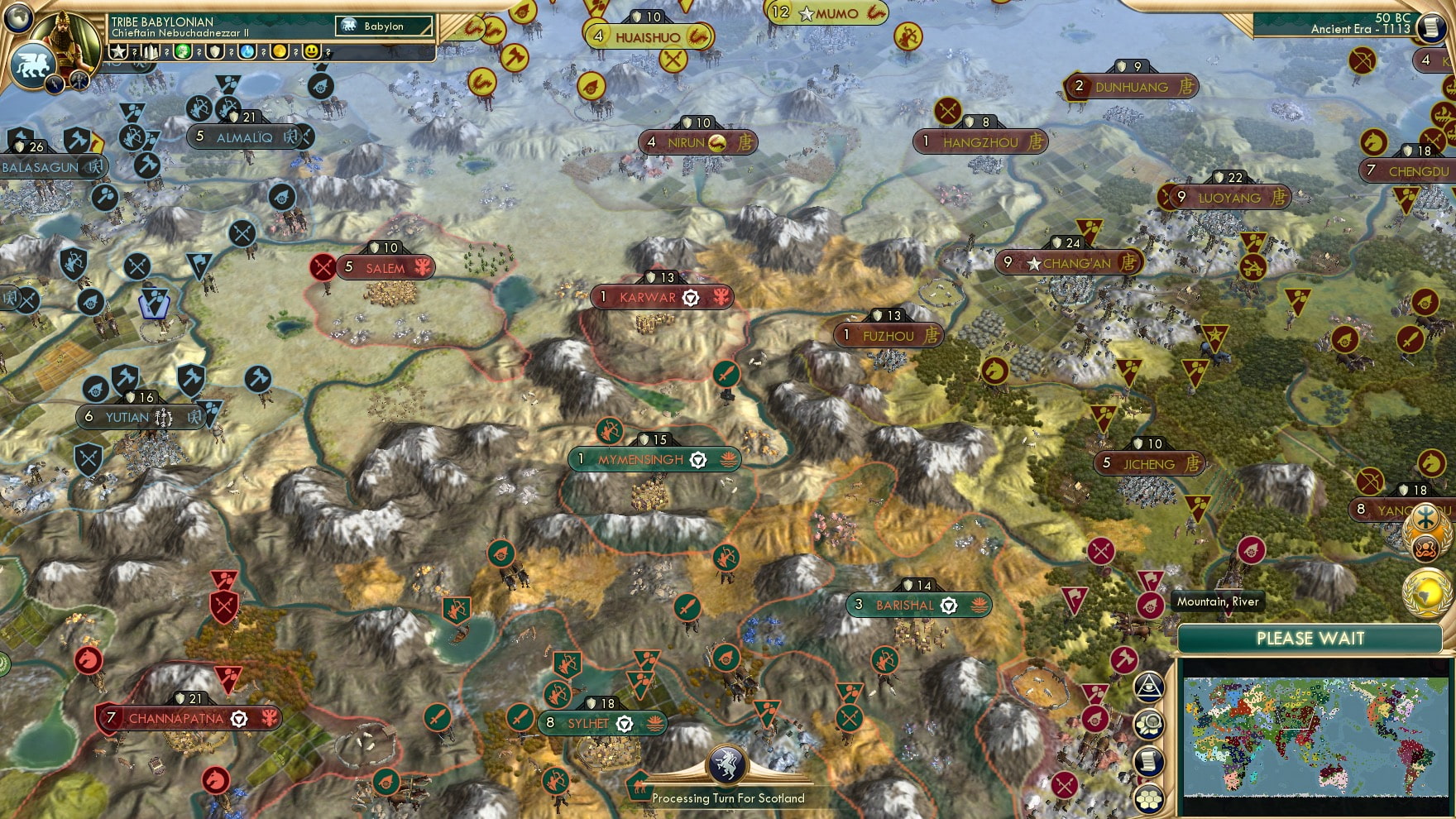 CBR In-Game Screenshot of Overlooking the sapphire lake.