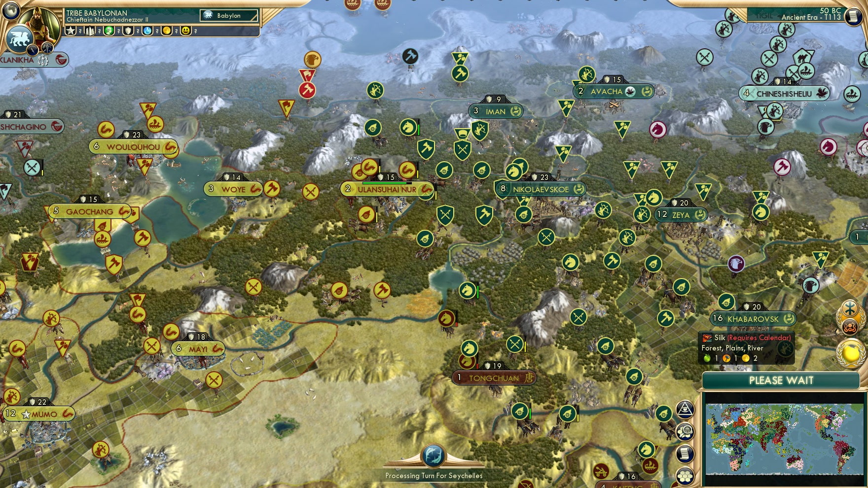 CBR In-Game Screenshot of Surging forth, on the reverse side of the world.