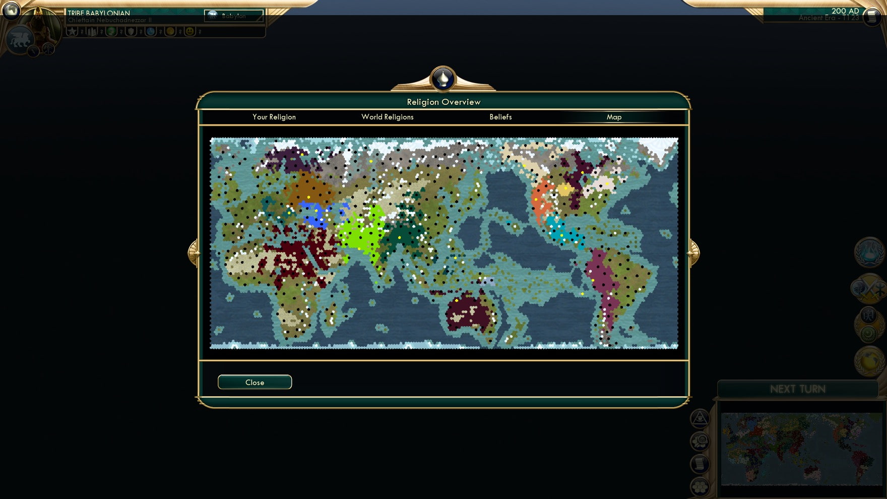 CBR In-Game Screenshot of Religion Watch