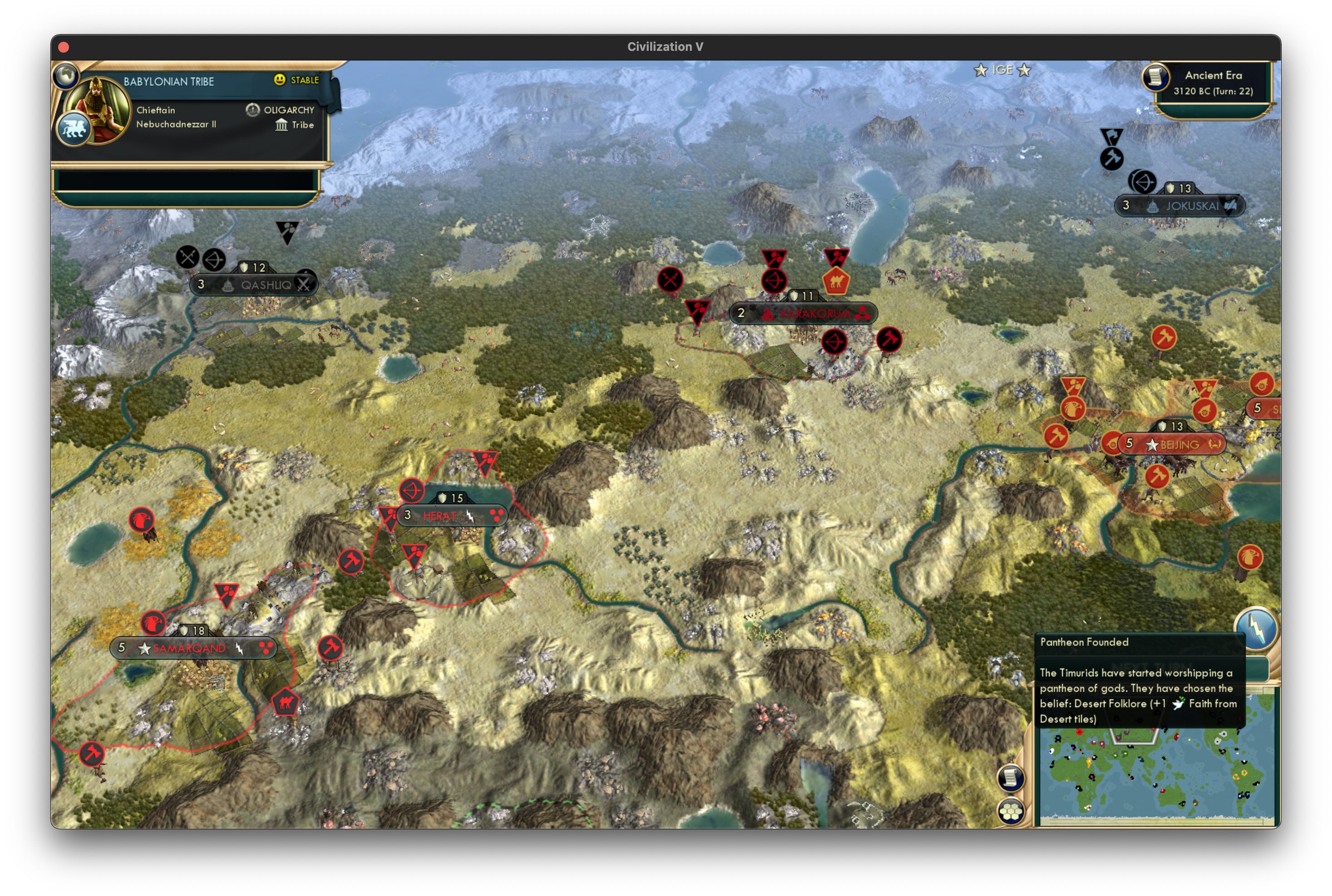 CBR In-Game Screenshot of Just Deserts