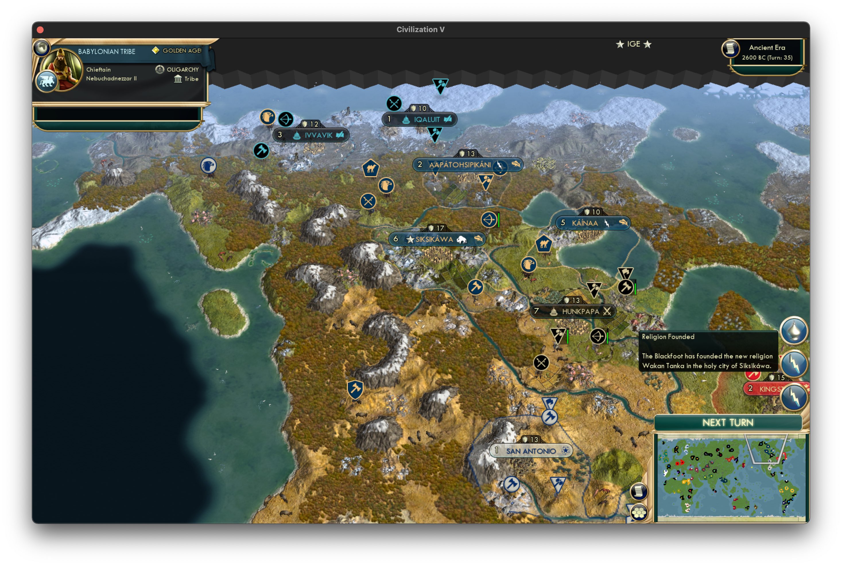 CBR In-Game Screenshot of Waka Wakan Tanka