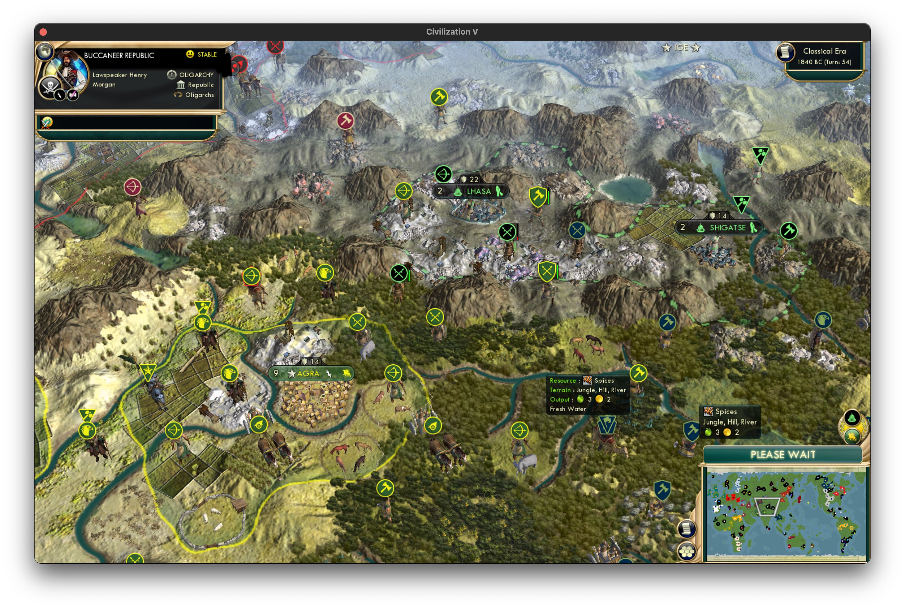 CBR In-Game Screenshot of Holding the McMahon Line