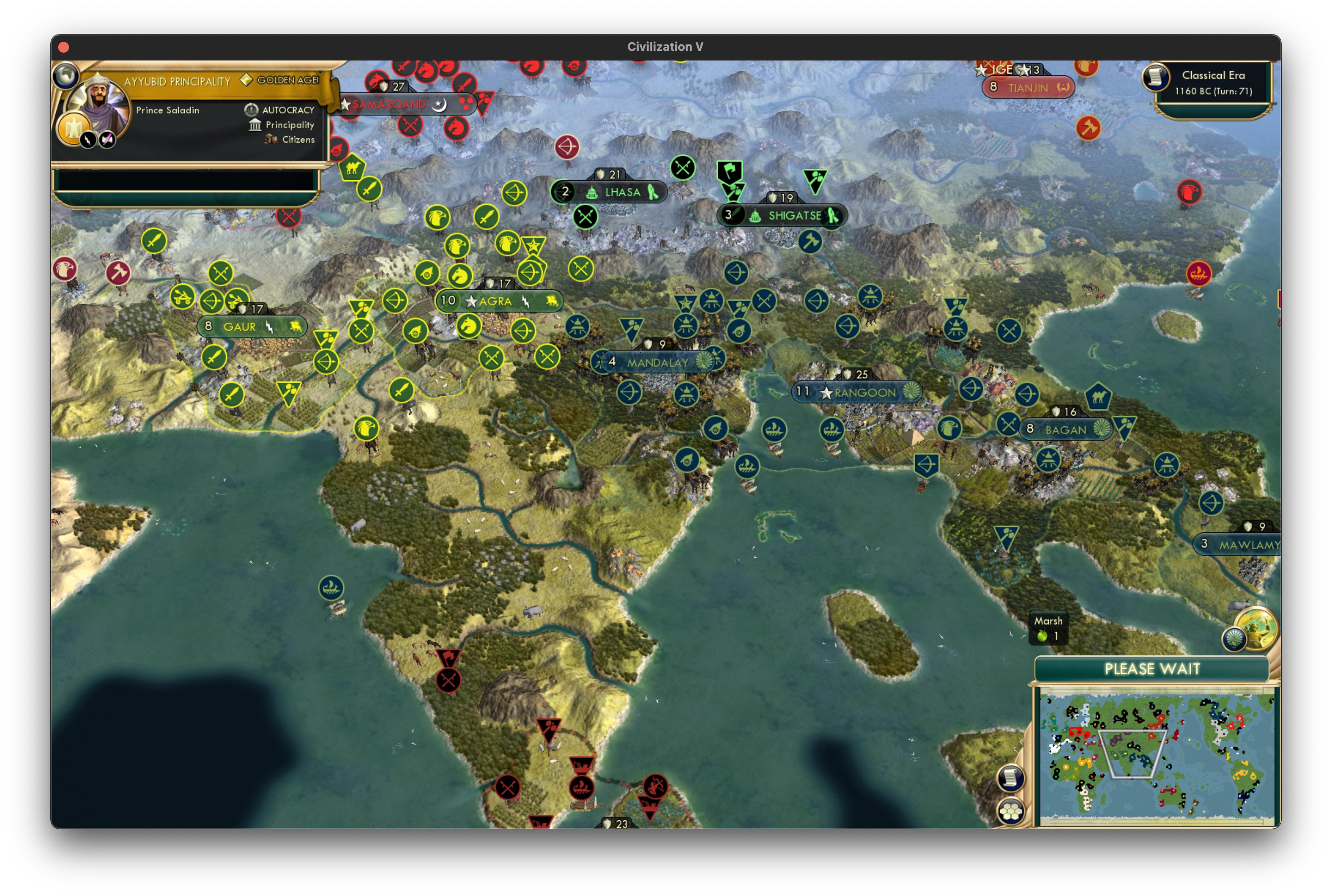 CBR In-Game Screenshot of Rhodes to Mandalay