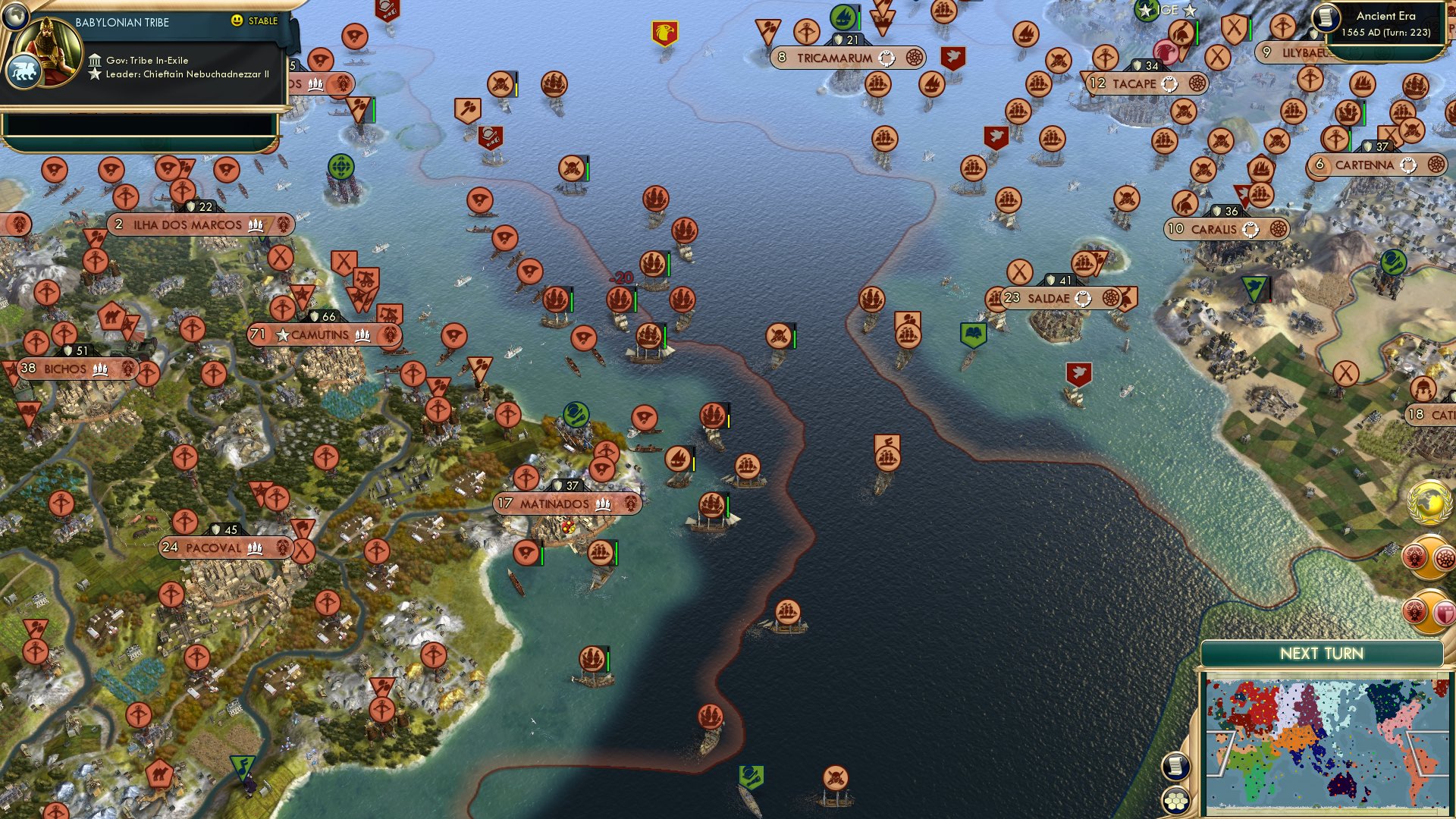 CBR In-Game Screenshot of South Atlantic Squirmishes