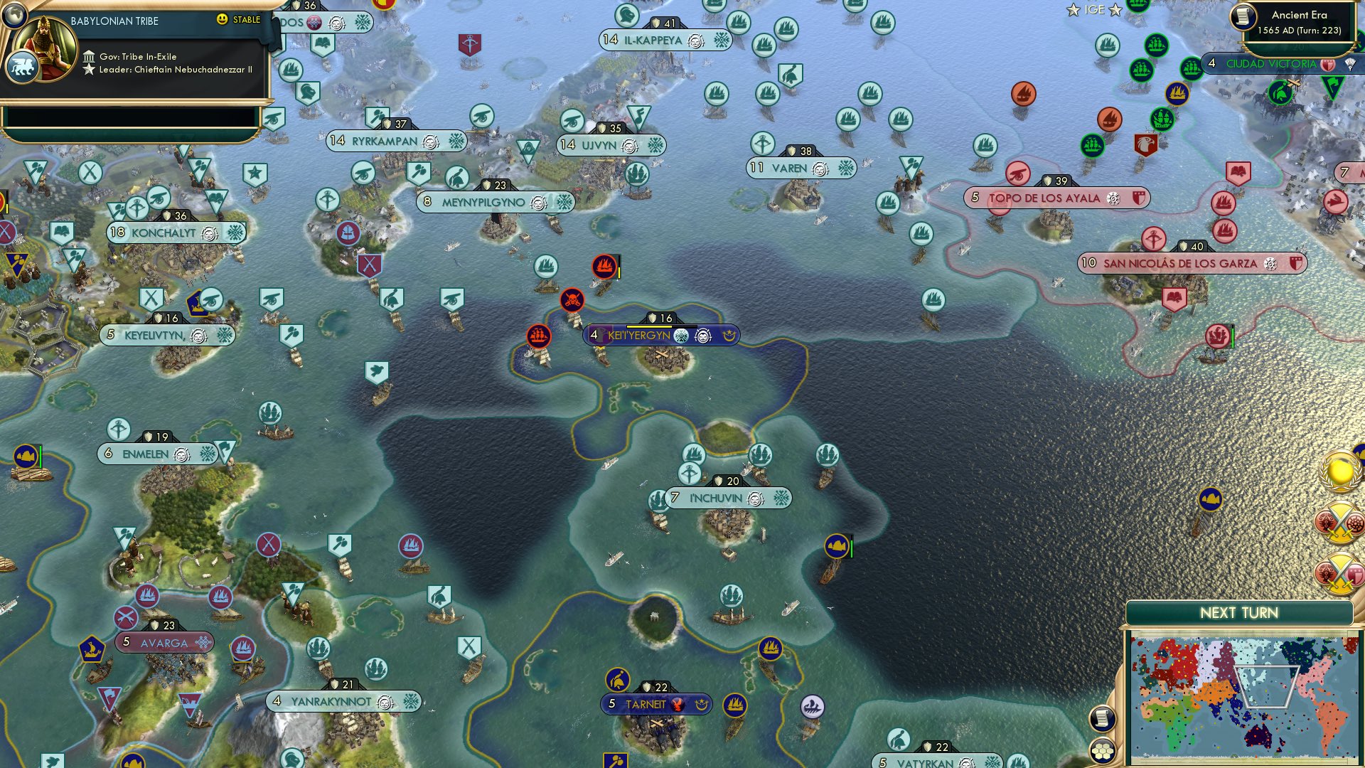 CBR In-Game Screenshot of 3 ships with a mission