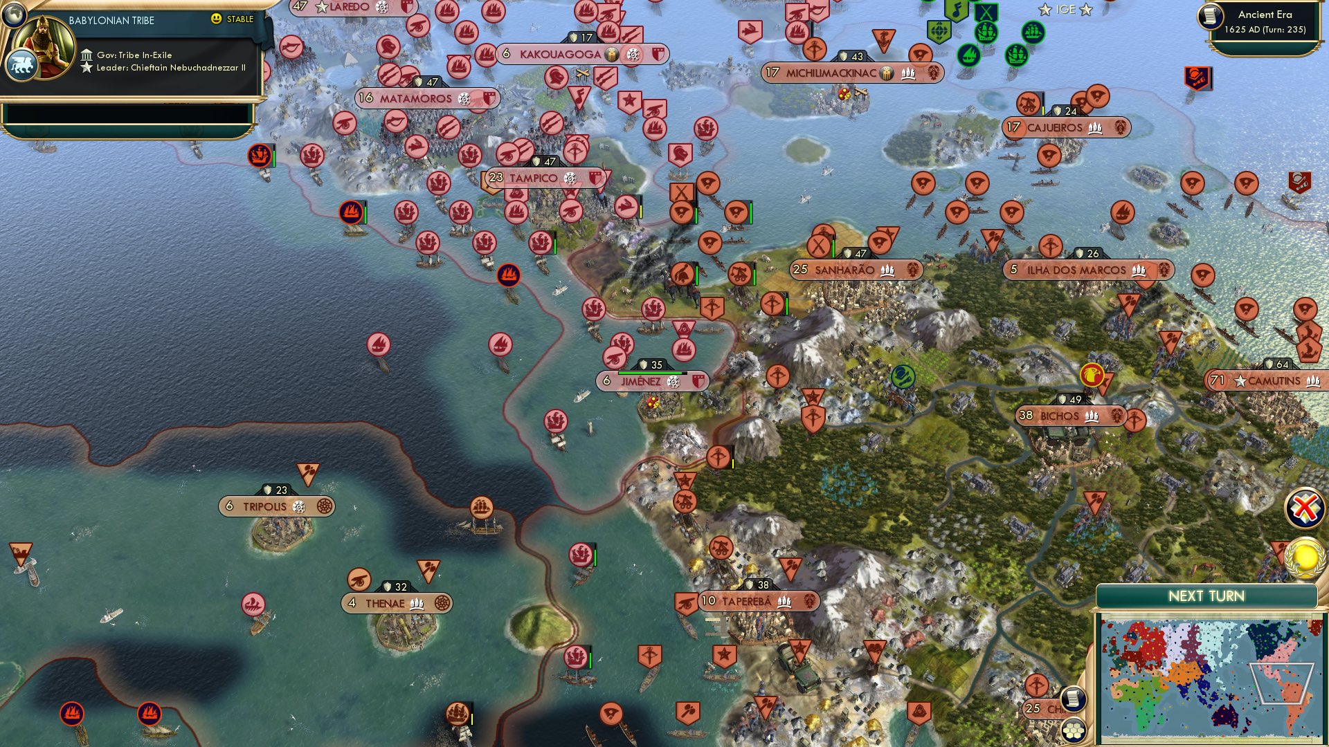 CBR In-Game Screenshot of More Vandal colonies vs Marajoara