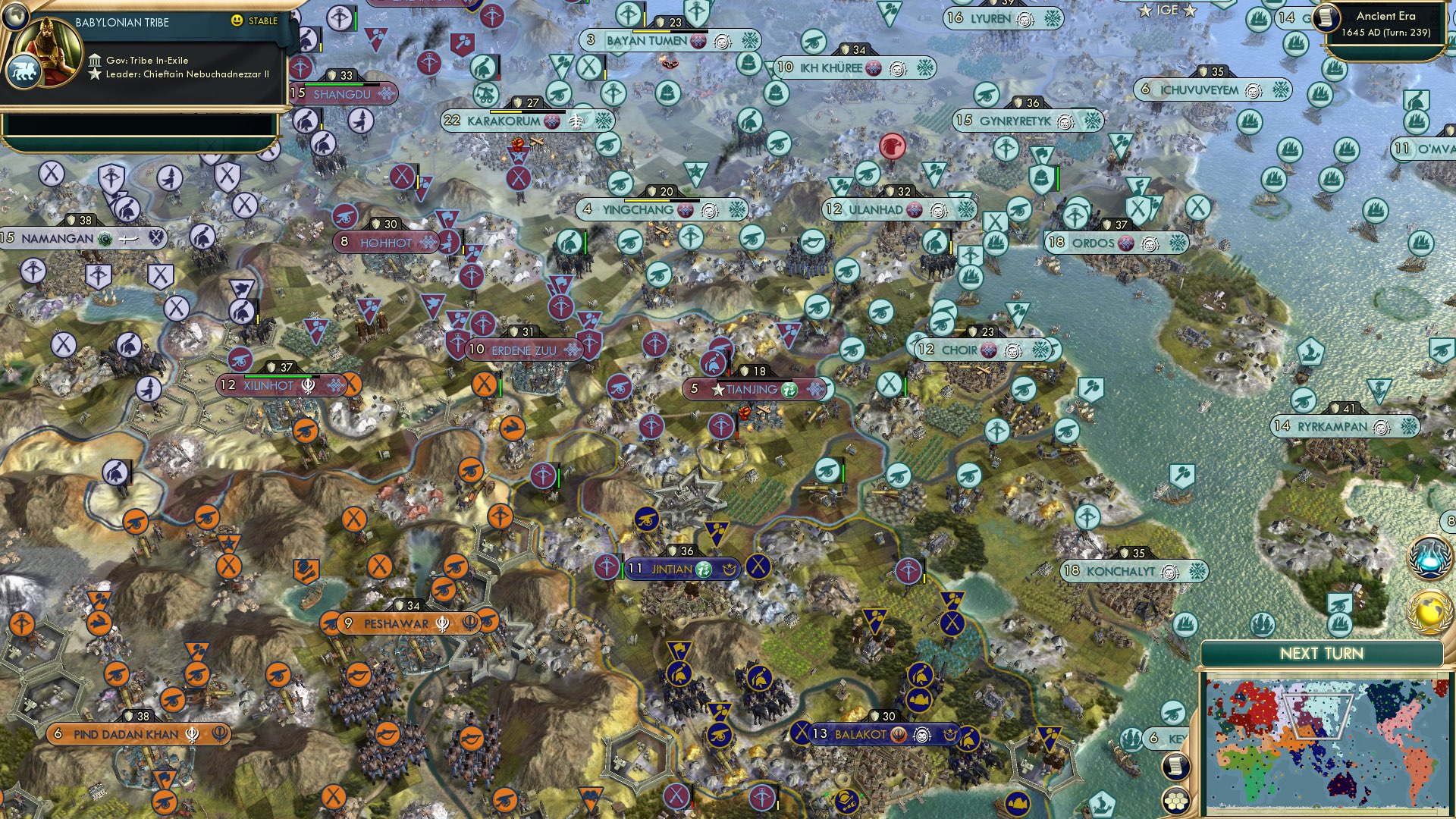 CBR In-Game Screenshot of Caught between 3 armies