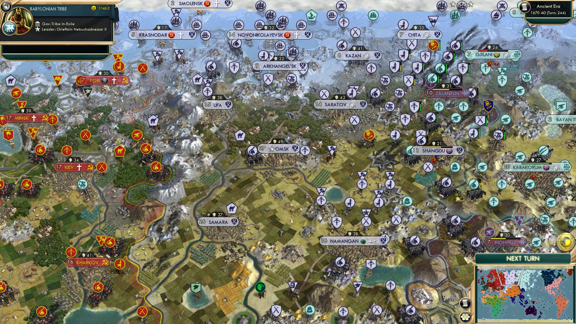 CBR In-Game Screenshot of Crushed between 2 armies