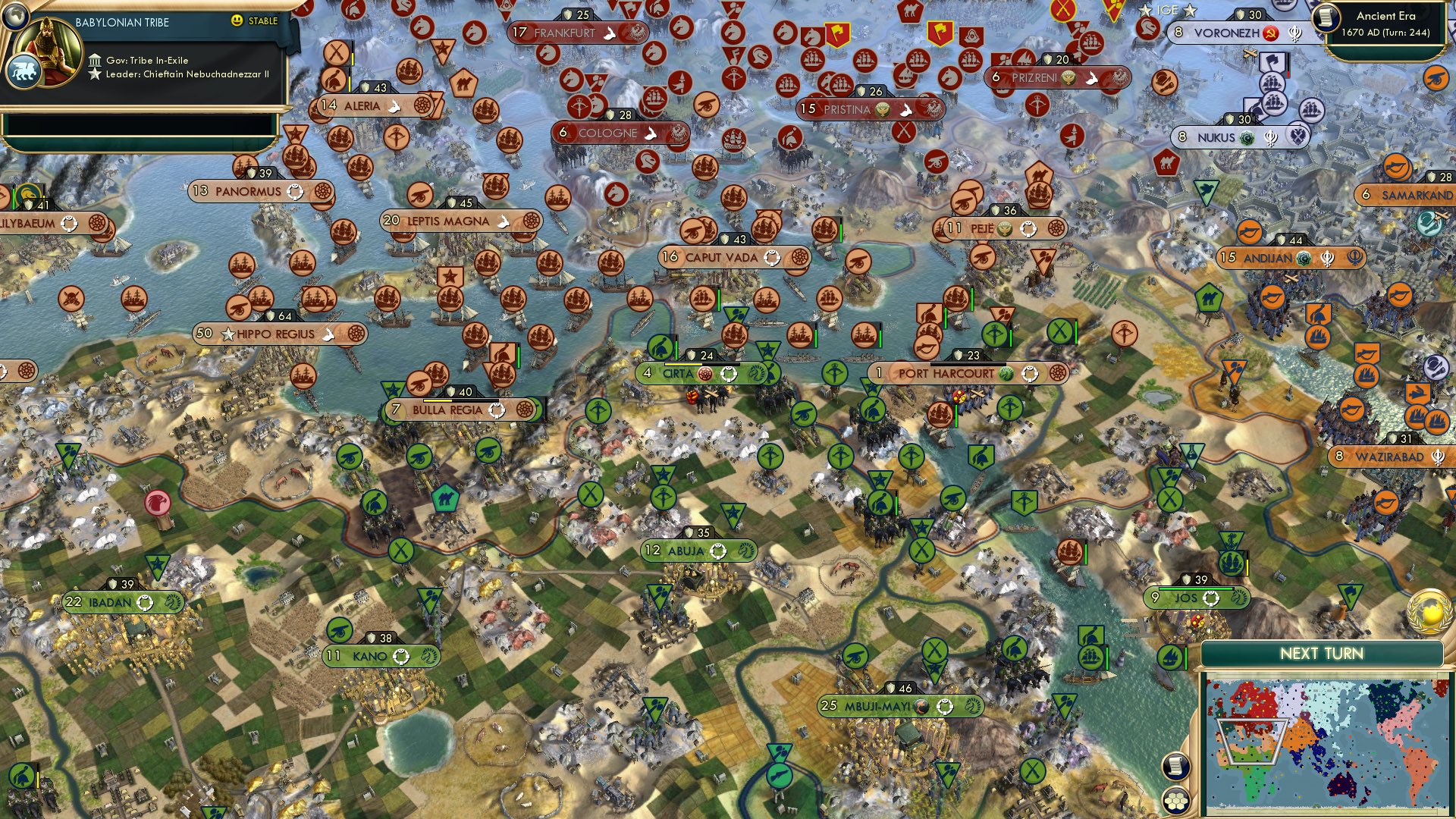 CBR In-Game Screenshot of Bulla Regia taking damage