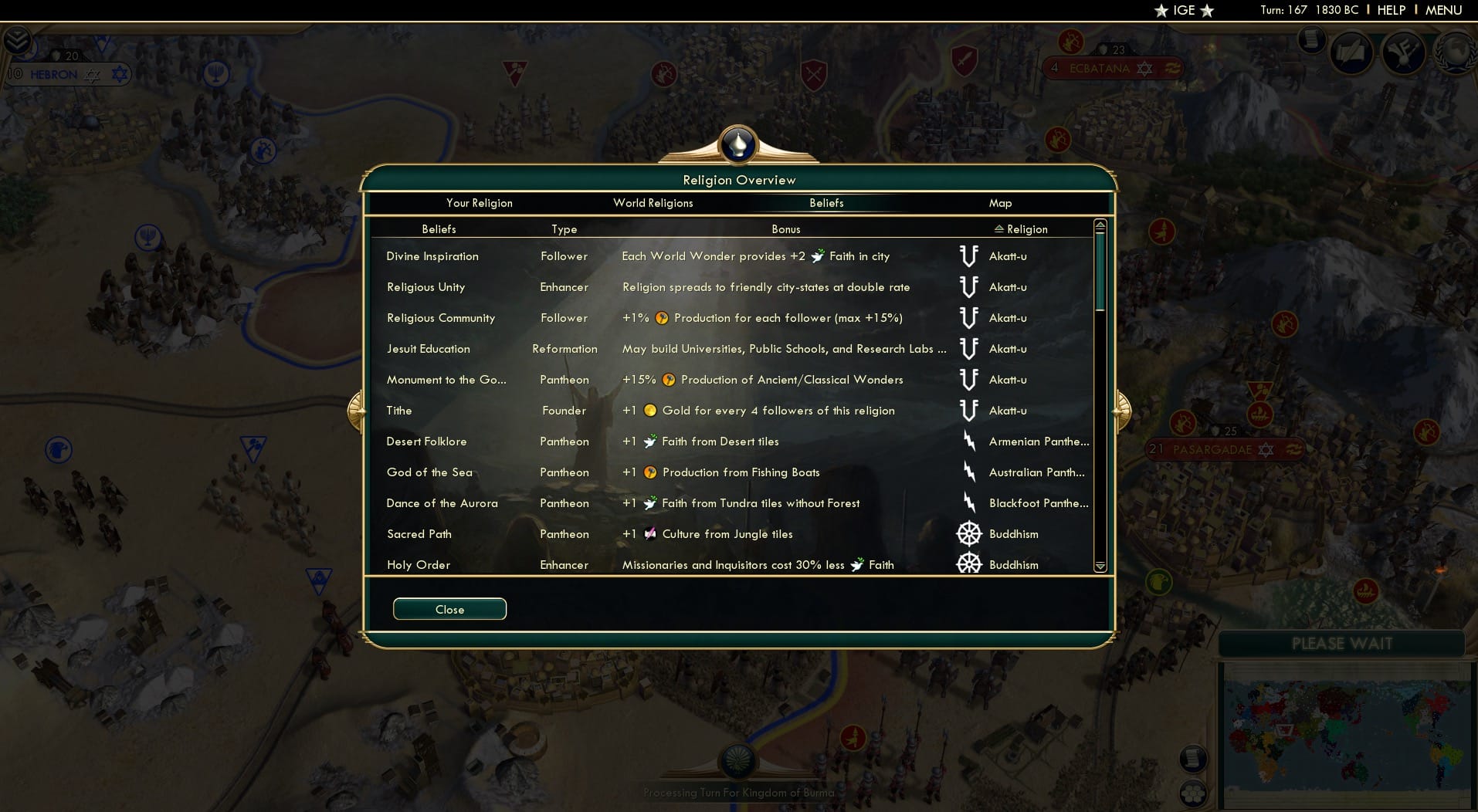 CBR In-Game Screenshot of 70