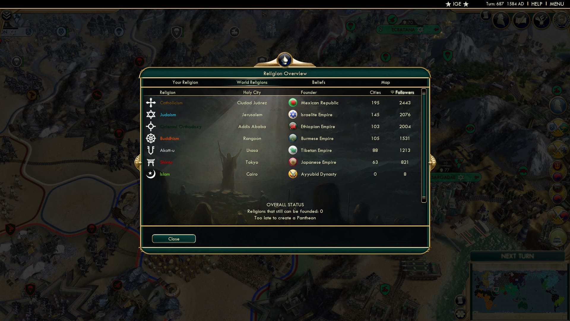 CBR In-Game Screenshot of 74