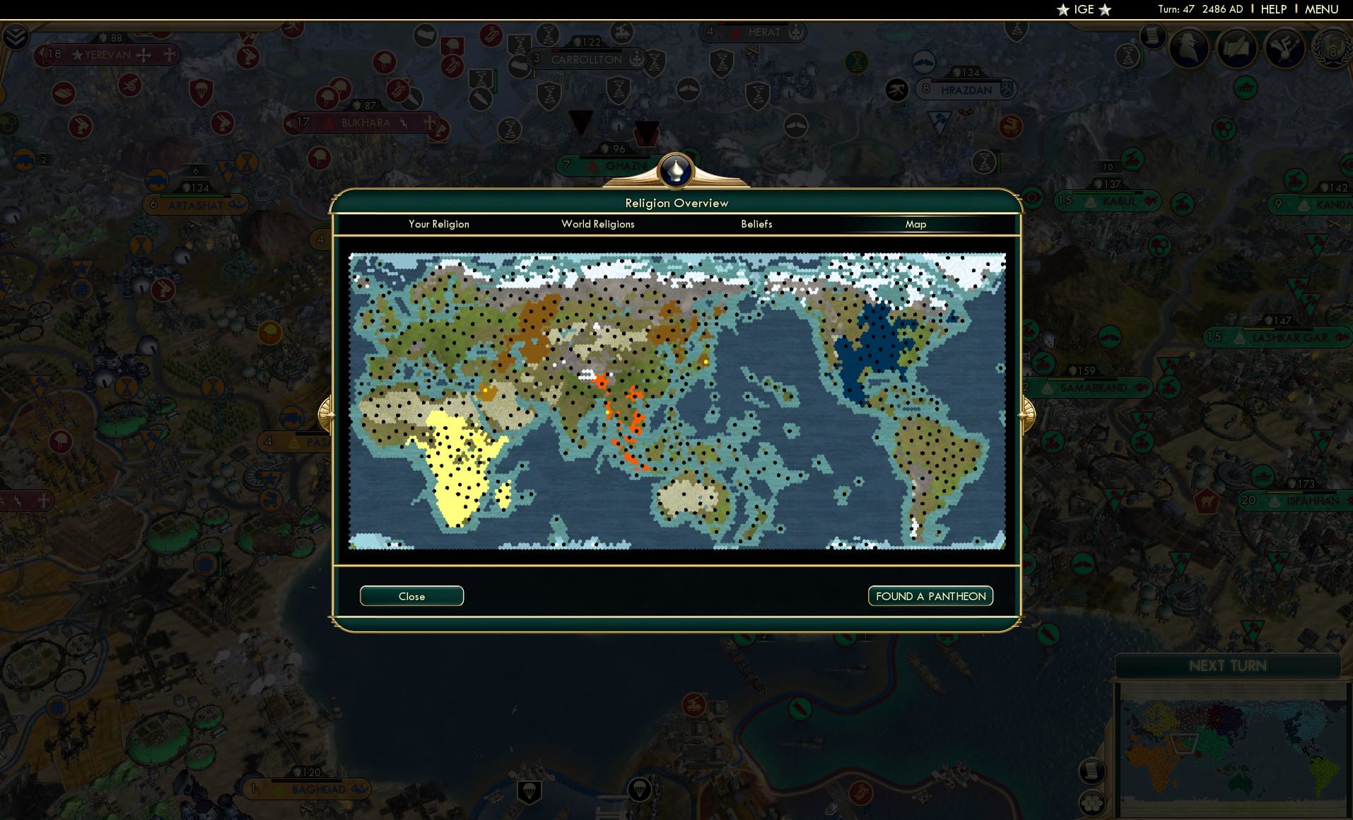 CBR In-Game Screenshot of 50