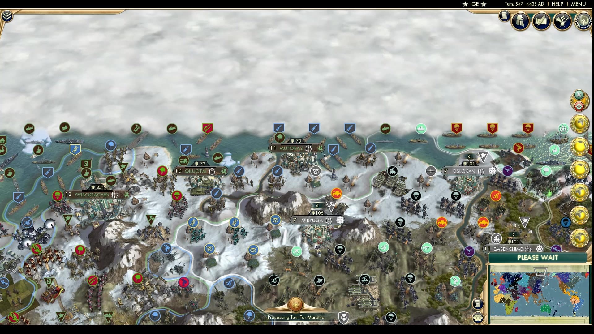 CBR In-Game Screenshot of Clinging to the Icy Coast
