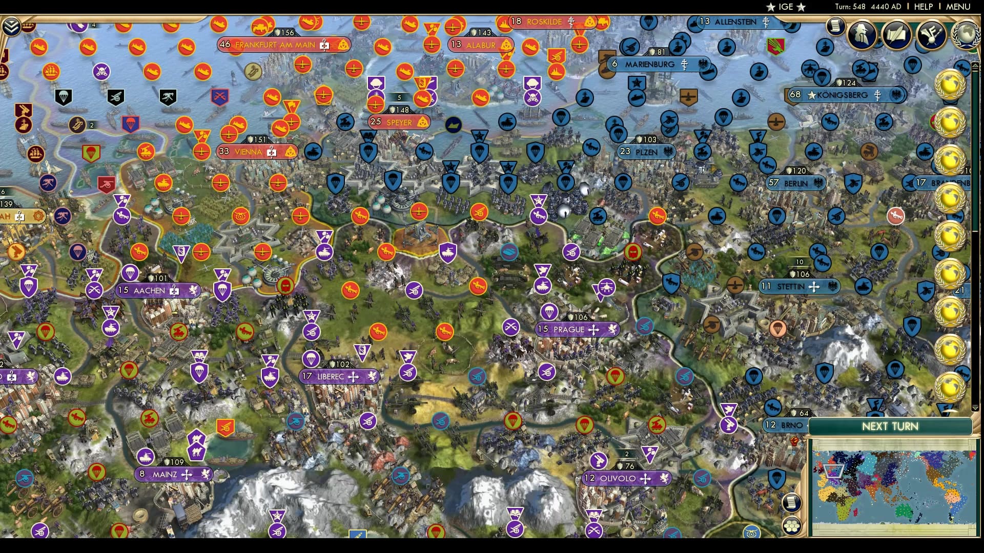 CBR In-Game Screenshot of Three in a Row