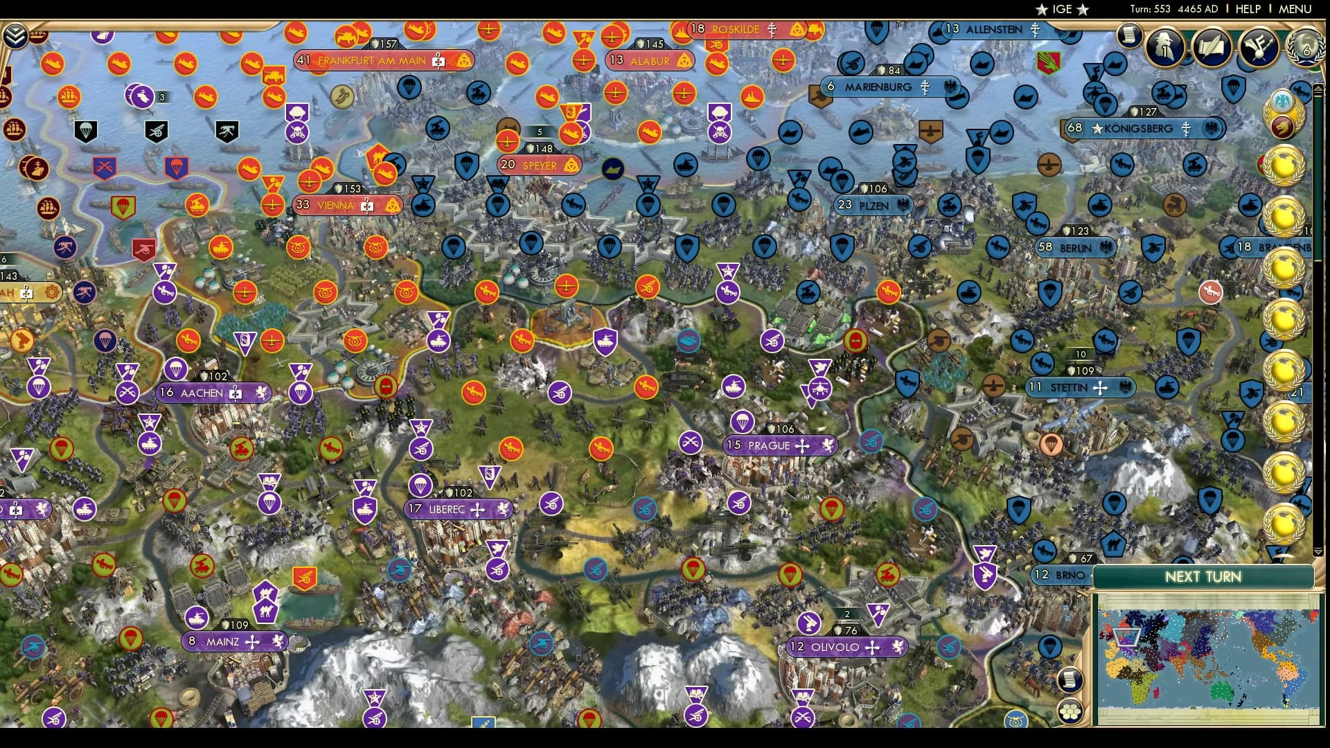 CBR In-Game Screenshot of Five-Star Chain