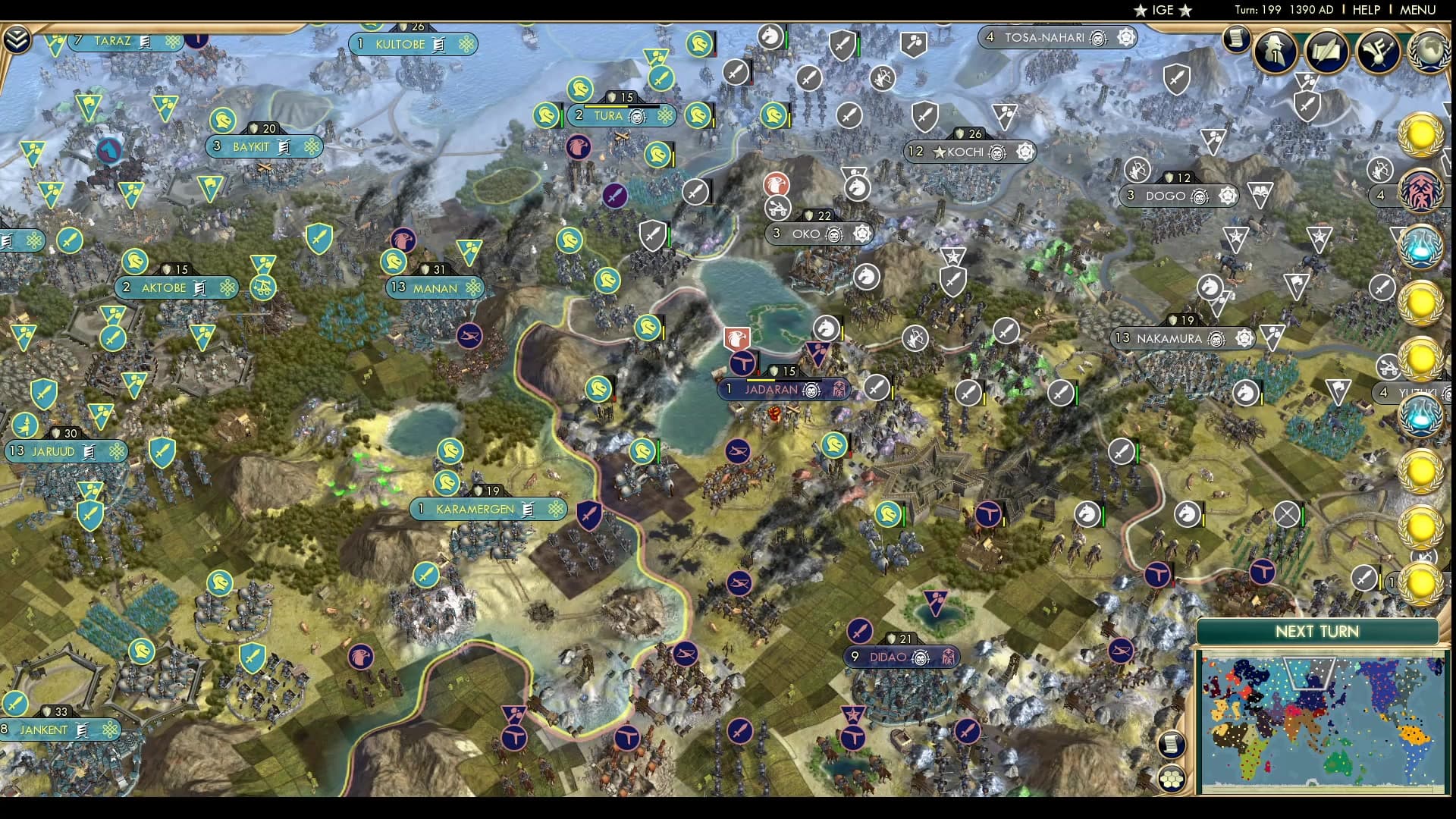 CBR In-Game Screenshot of Failed Diplomacy