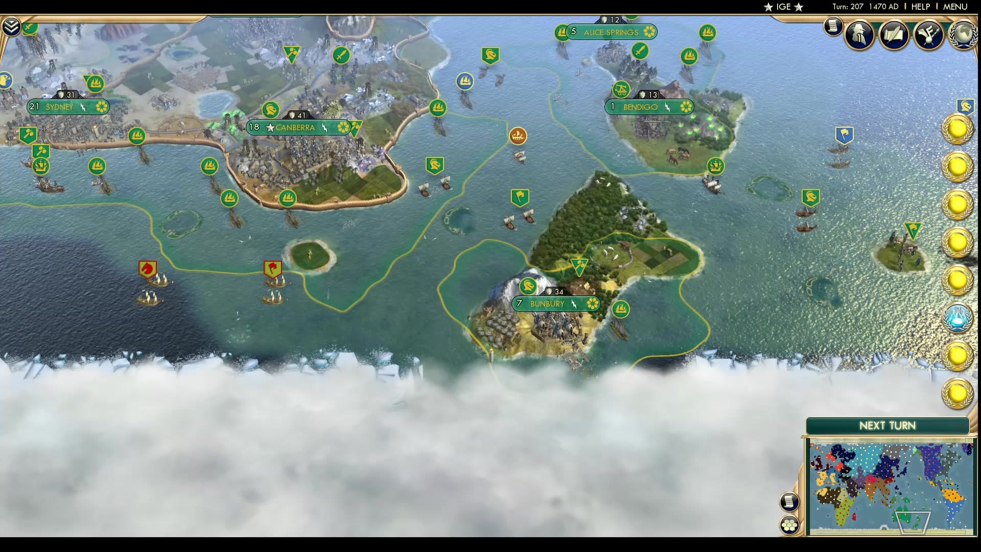 CBR In-Game Screenshot of Around the World x144