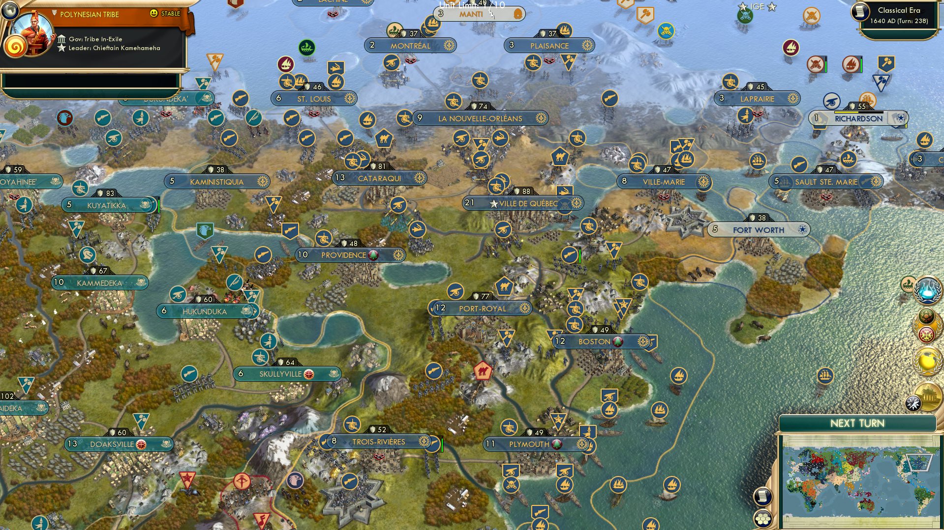 CBR In-Game Screenshot of New France, Old Tricks