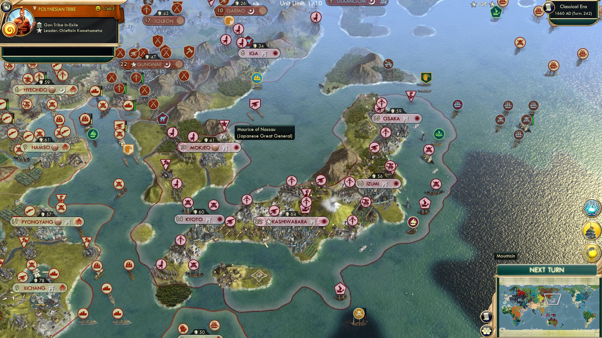 CBR In-Game Screenshot of A sleepy day ‘neath the Rising Sun