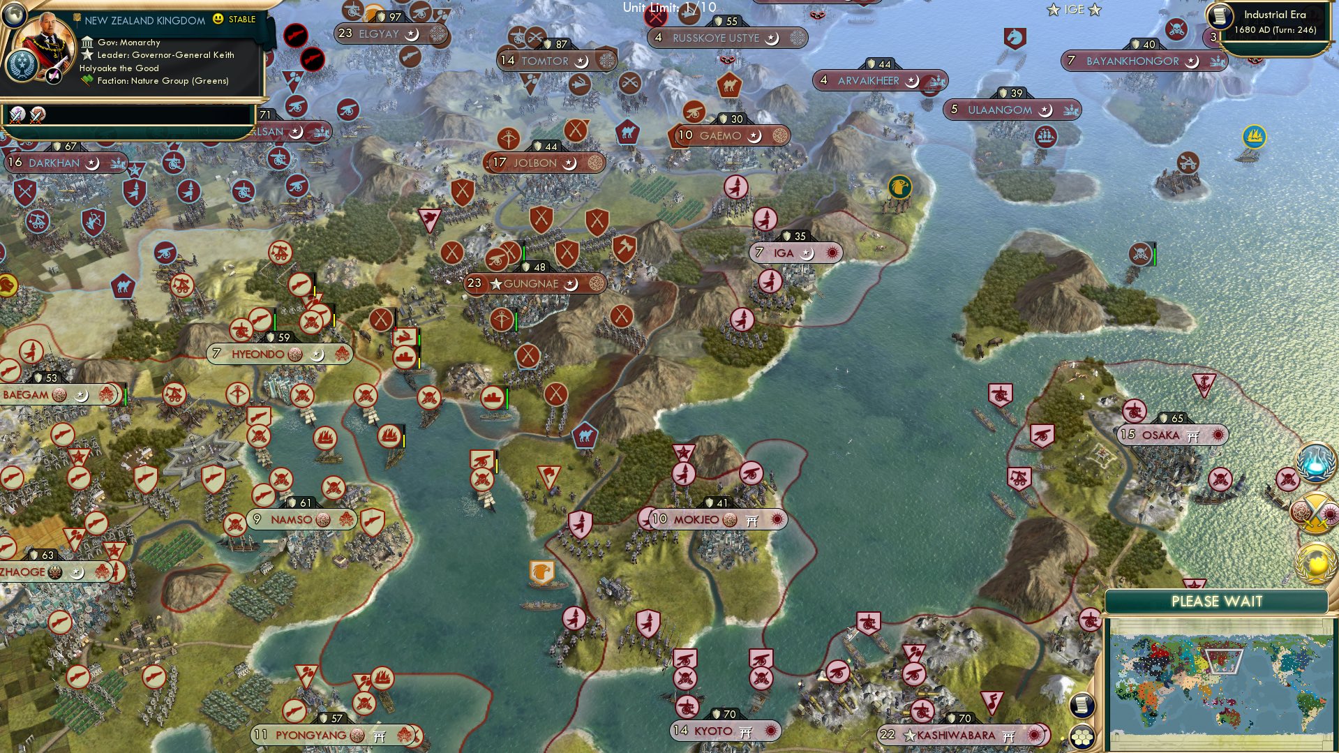 CBR In-Game Screenshot of Japanese forces amassing at the DMZ