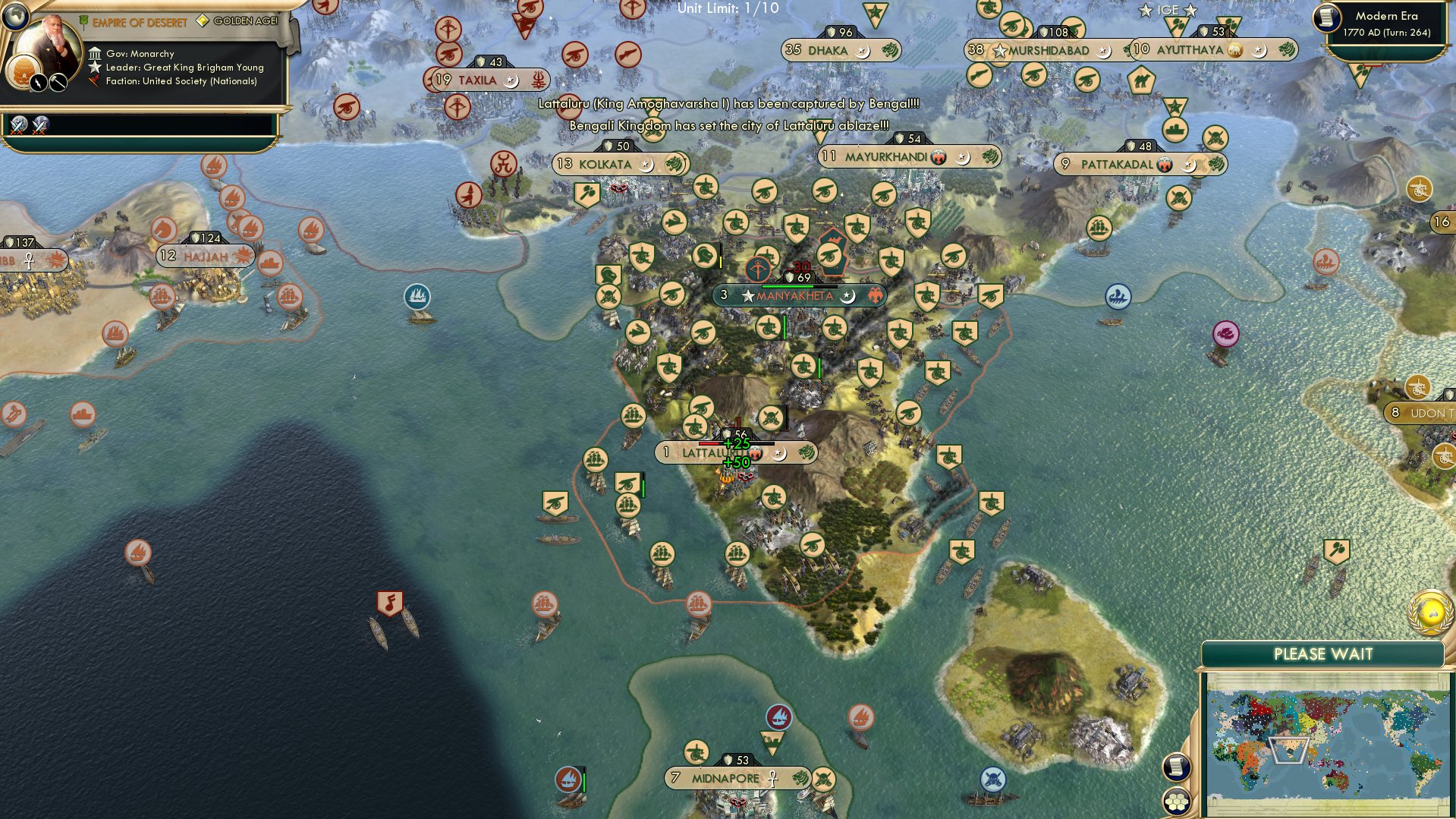 CBR In-Game Screenshot of Pain and Anguish in the Indian subcontinent
