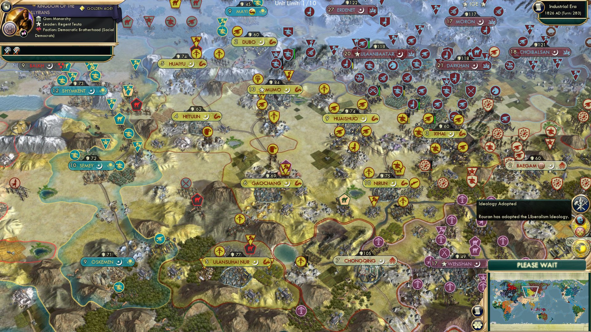 CBR In-Game Screenshot of Funneling funds